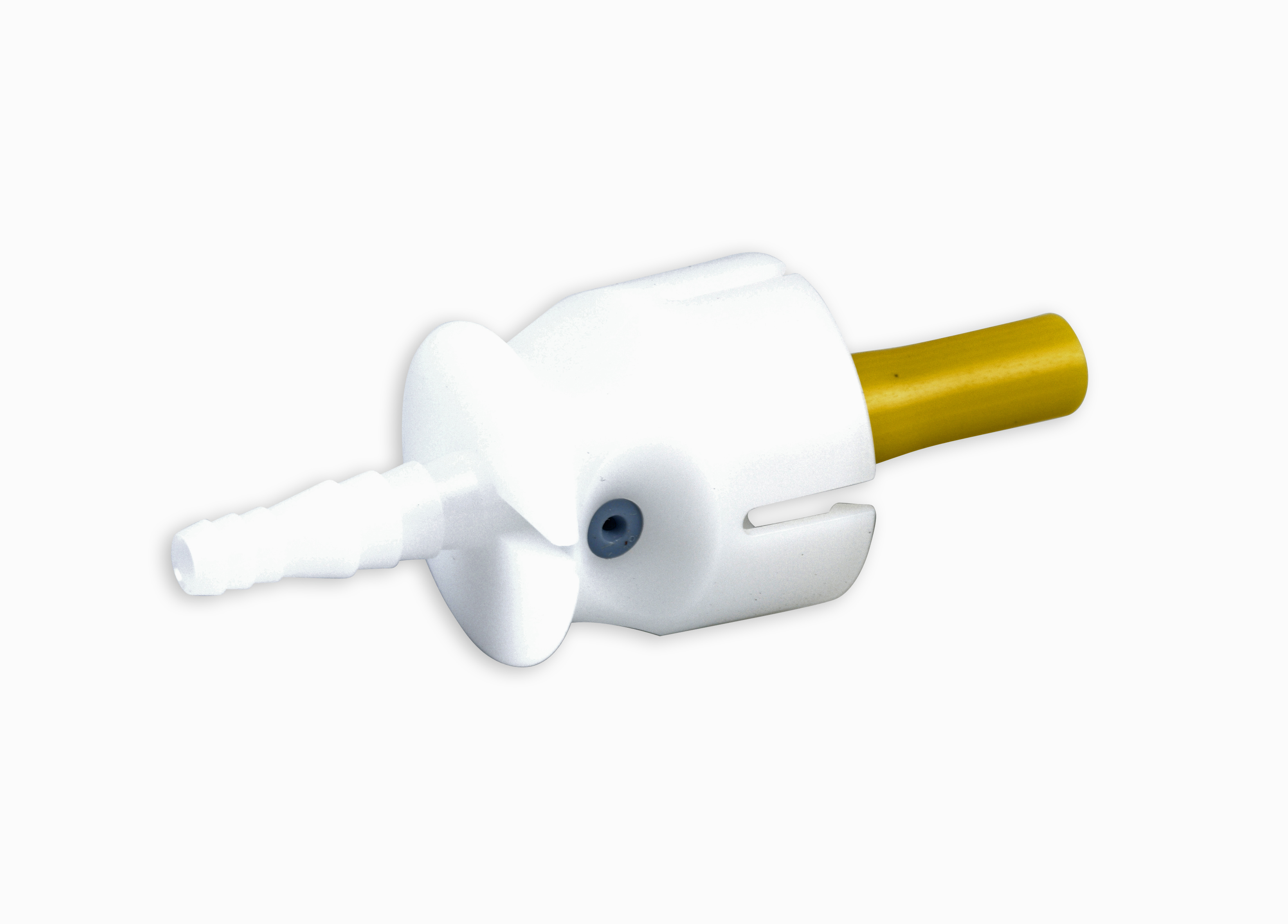 Draw-off cap, Eco-Matic, white, 20mm for 50ml and 100ml bottles.