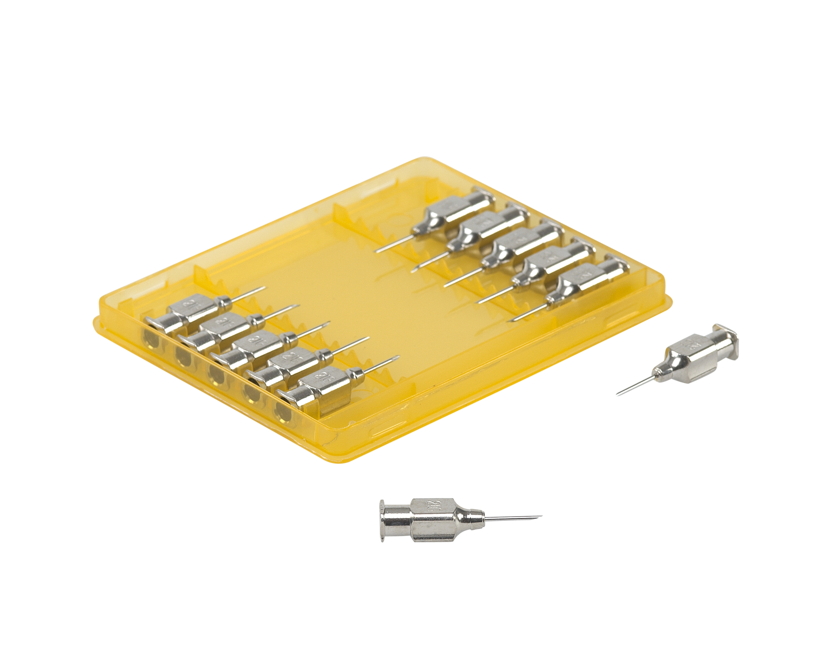 KRUUSE Vet Needles, 0,8 x 10 mm, 21G x 3/8, Luer Lock, 12/pk