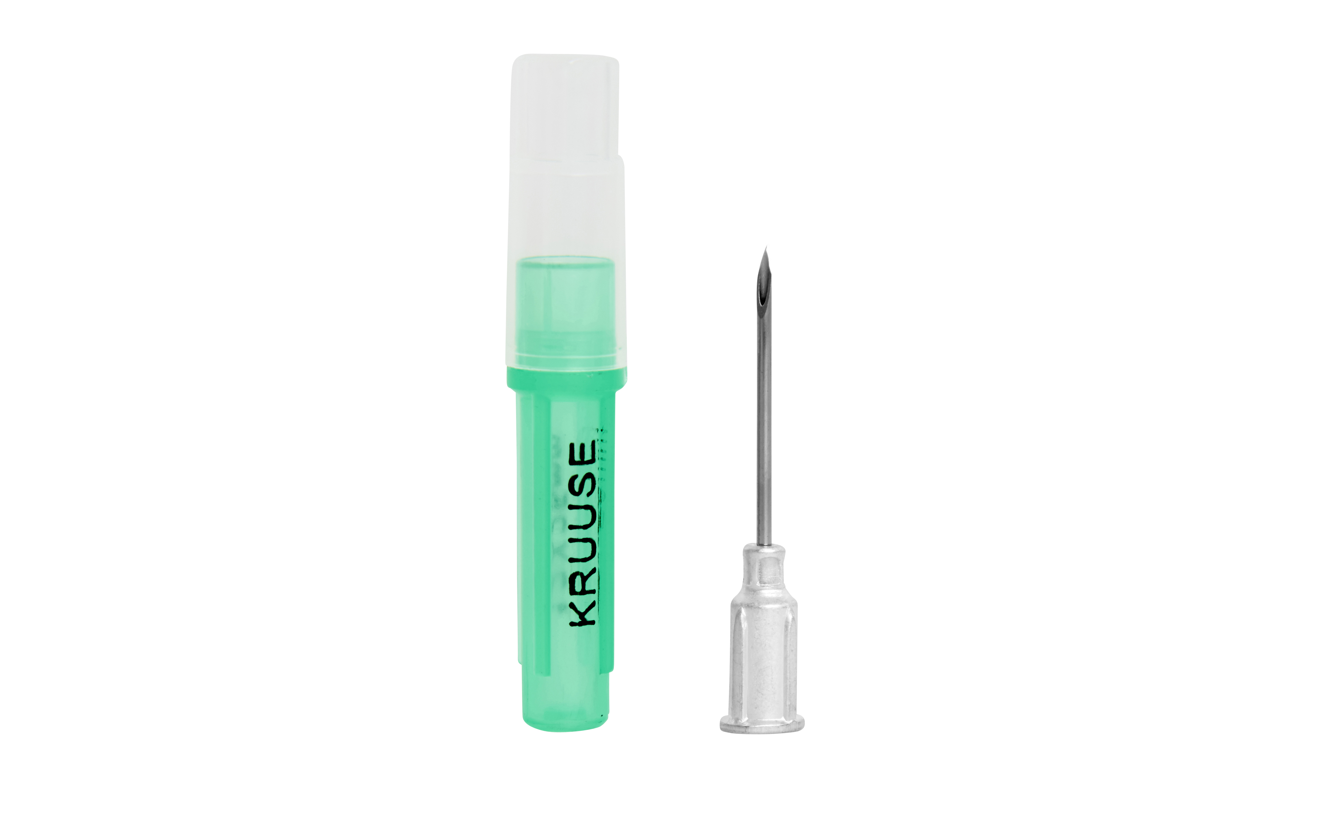 KRUUSE Disposable Needle, with aluminium hub, 1.27 x 25 mm, 18G x 1, 100/pk