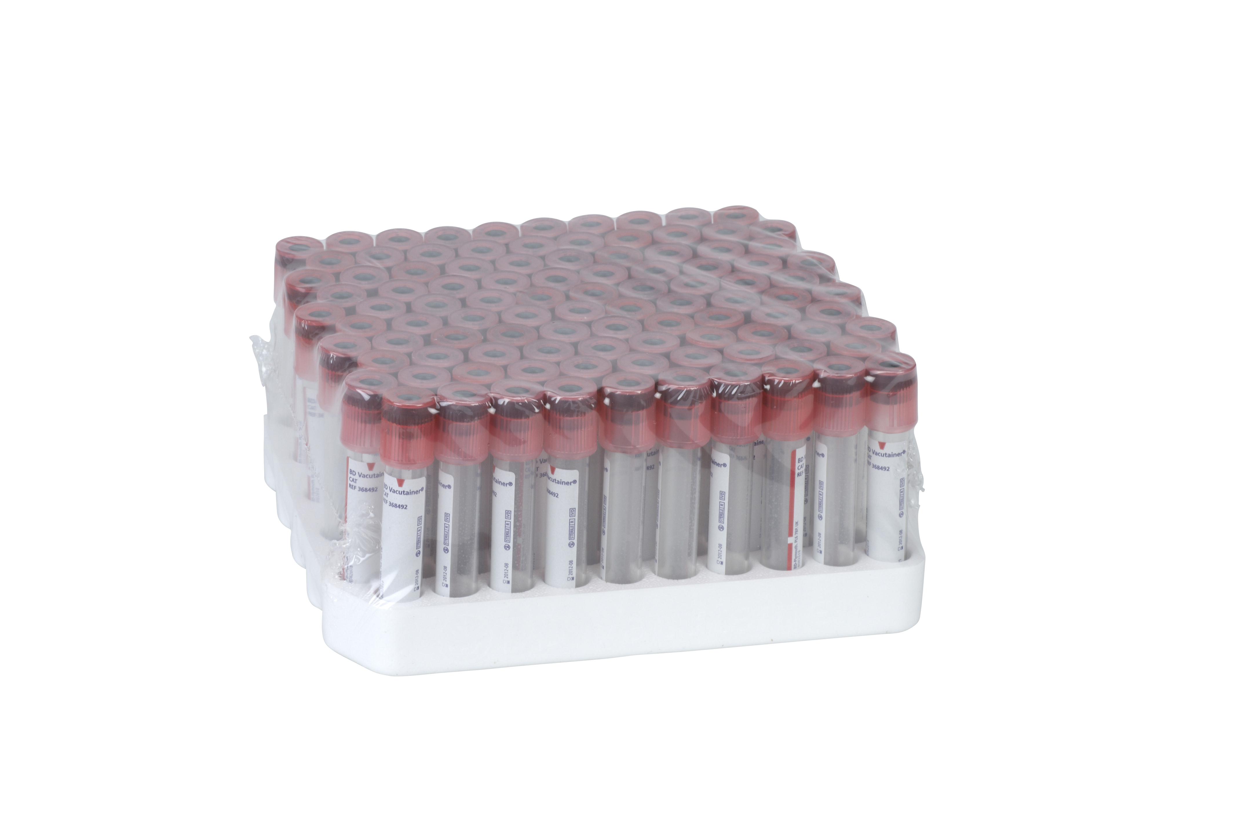 BD Vaccutainer, plain, 2 ml, 100/pk