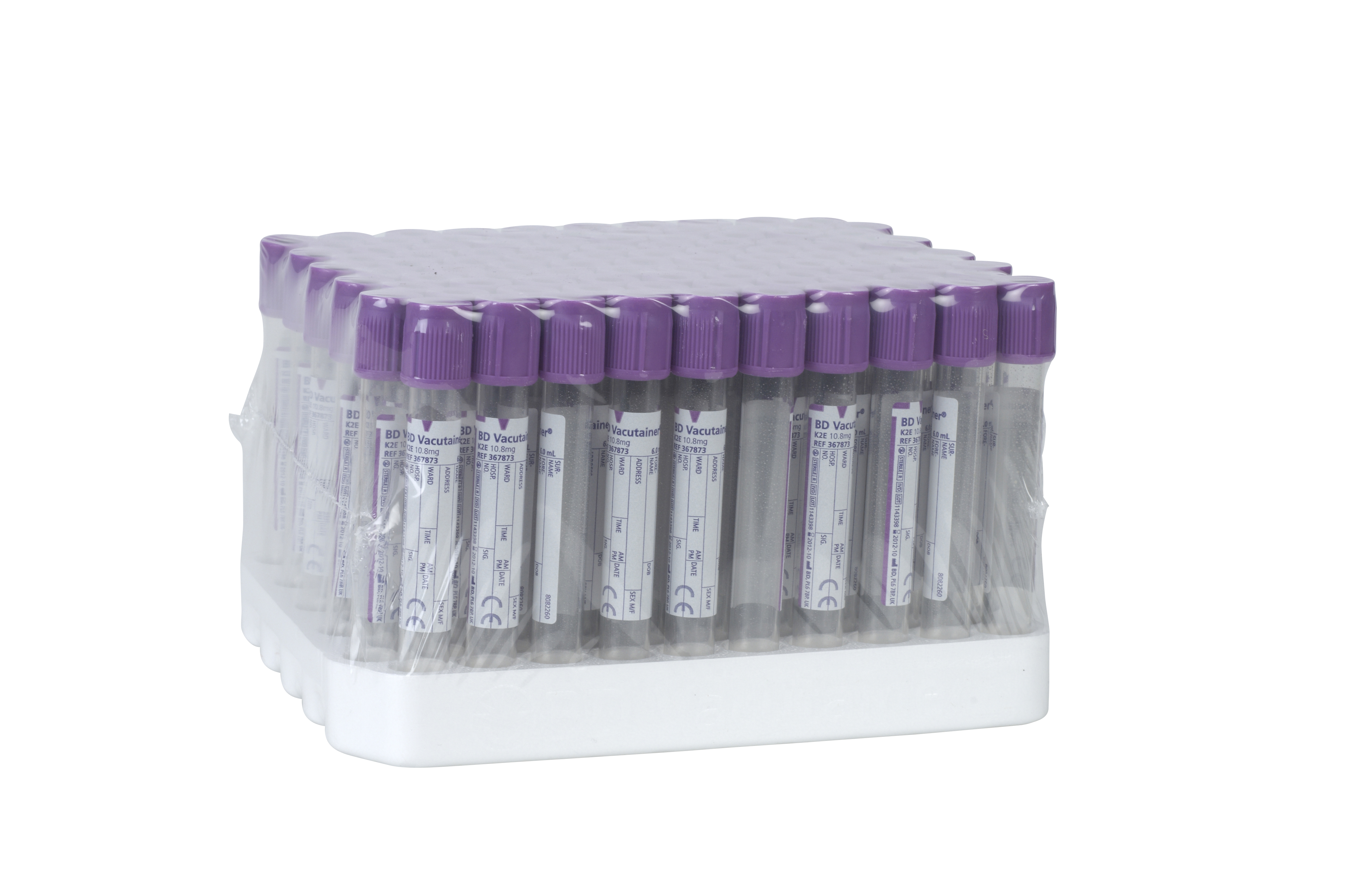 BD Vaccutainer, EDTA, 6 ml, 100/pk