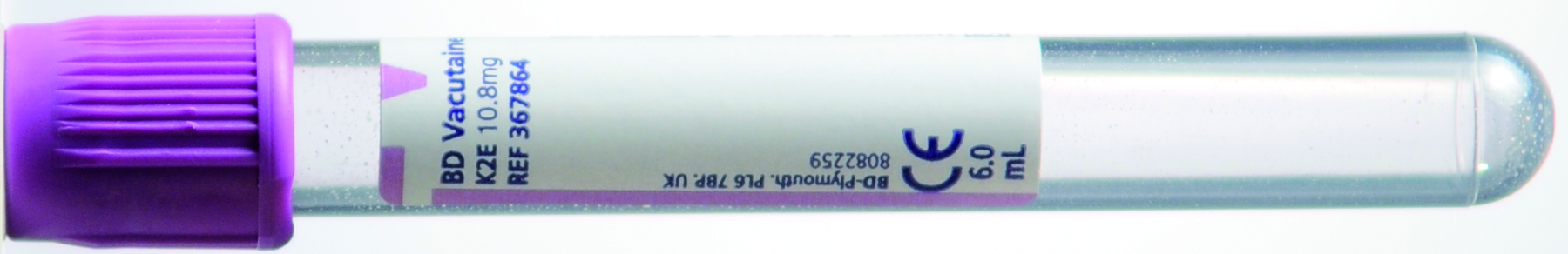 BD vaccutainer 6 ml EDTA Soln, 100/pk