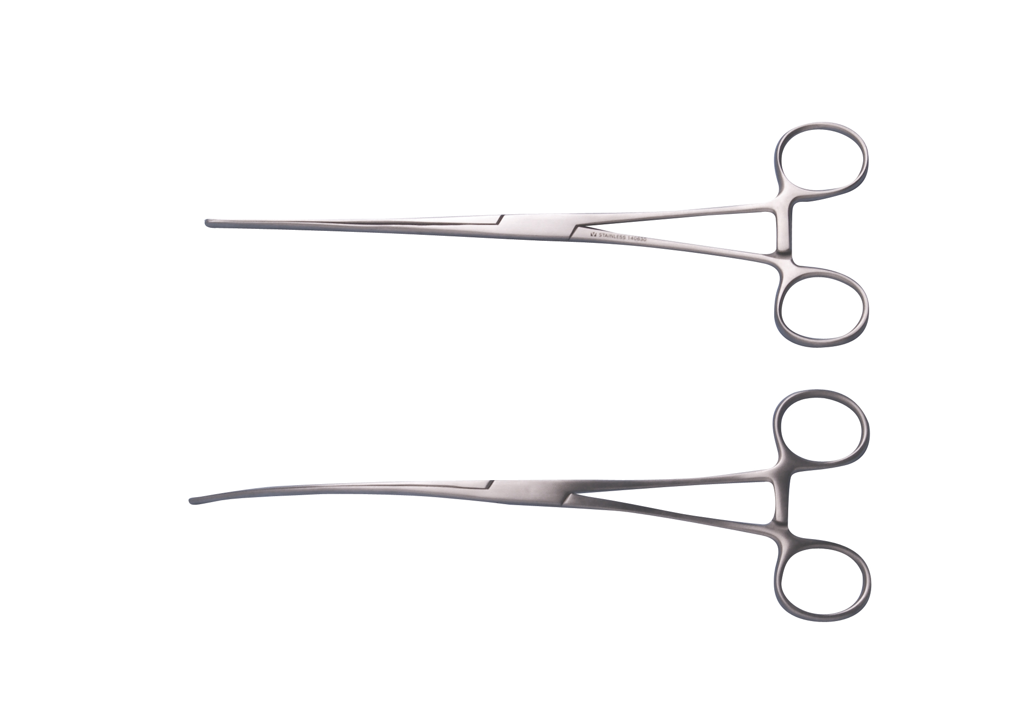 KRUUSE Intestinal forceps, curved, 23 cm, standard quality