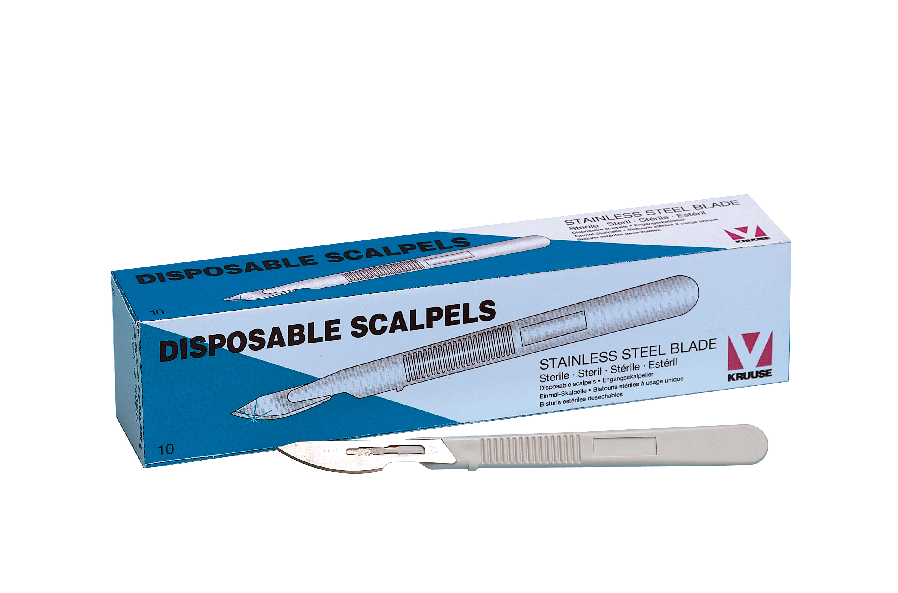 KRUUSE disposable scalpel no 22, 10/pk