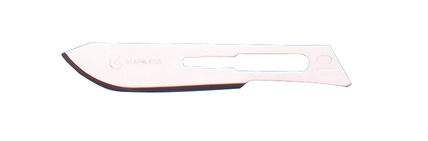 Scalpel blade No 10 stainless steel sterile, 100/pk