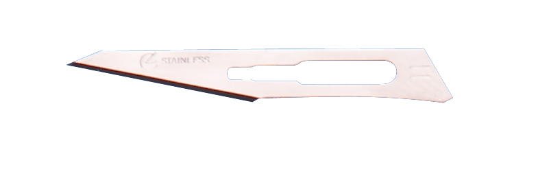 Scalpel blade no 11 stainlesssteel, sterile, 100 pcs