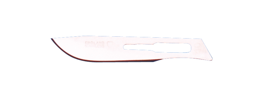 KRUUSE sterile scalpel blade No 10, stainless steel, 100/pk