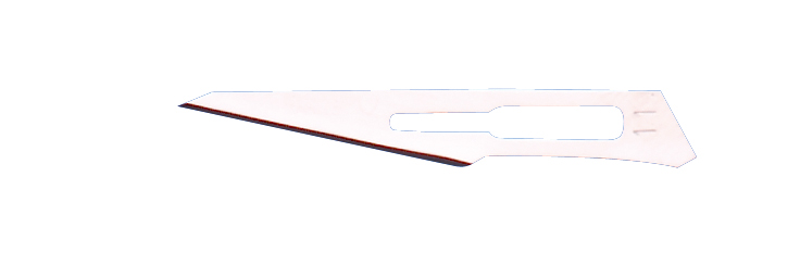 KRUUSE sterile scalpel blade No 11, stainless steel, 100/pk
