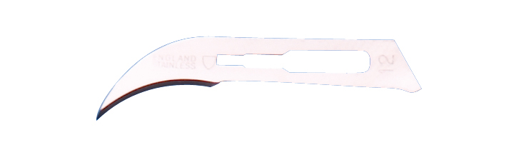 KRUUSE sterile scalpel  blade No 12, stainless steel, 100/pk