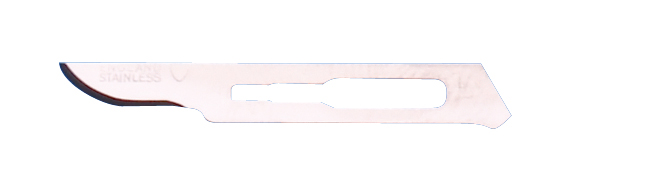 KRUUSE sterile scalpel blade No 15, stainless steel, 100/pk