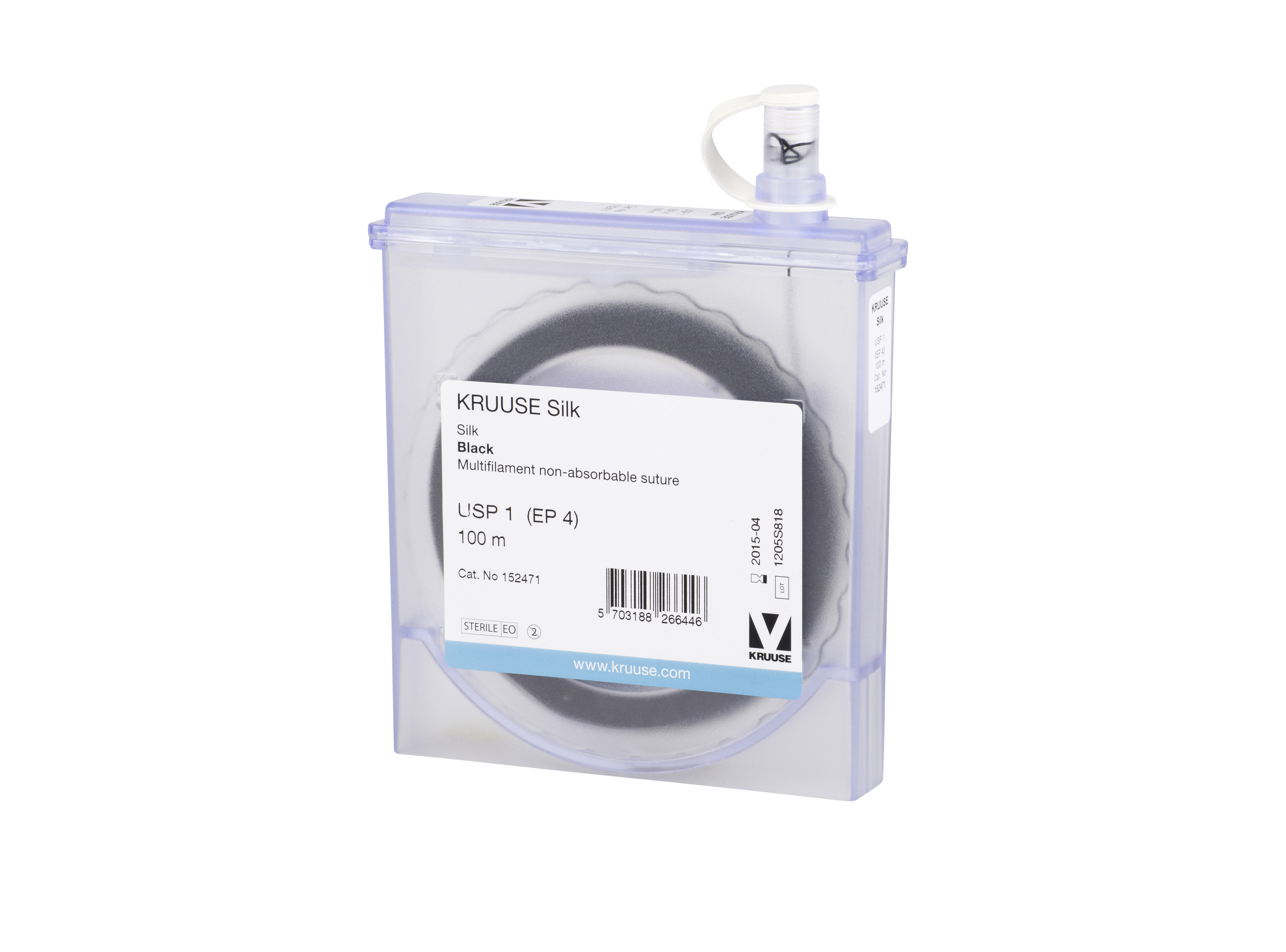 KRUUSE Silk Suture, USP 1, 100 m