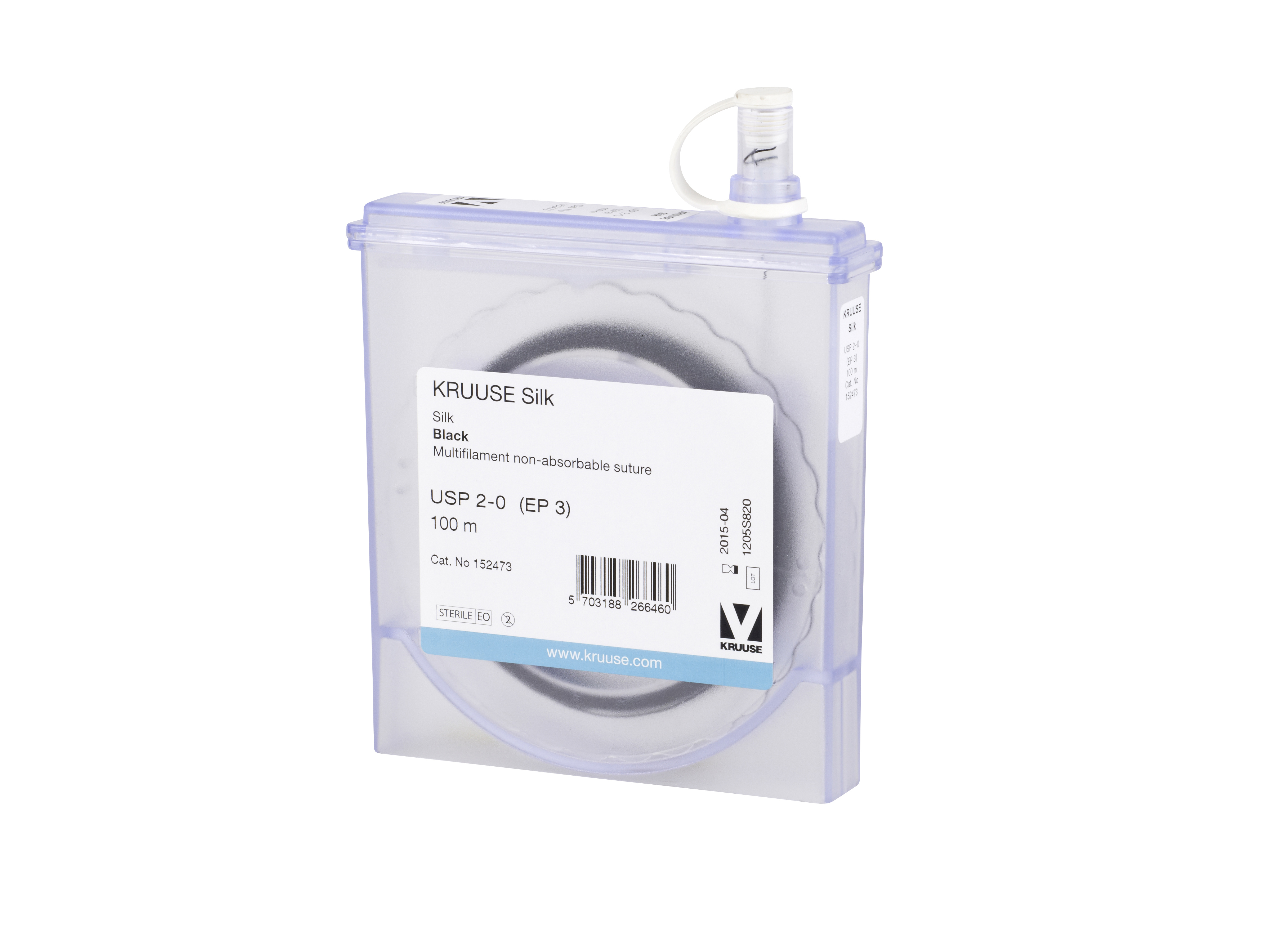 KRUUSE Silk Suture, USP 2-0, 100 m