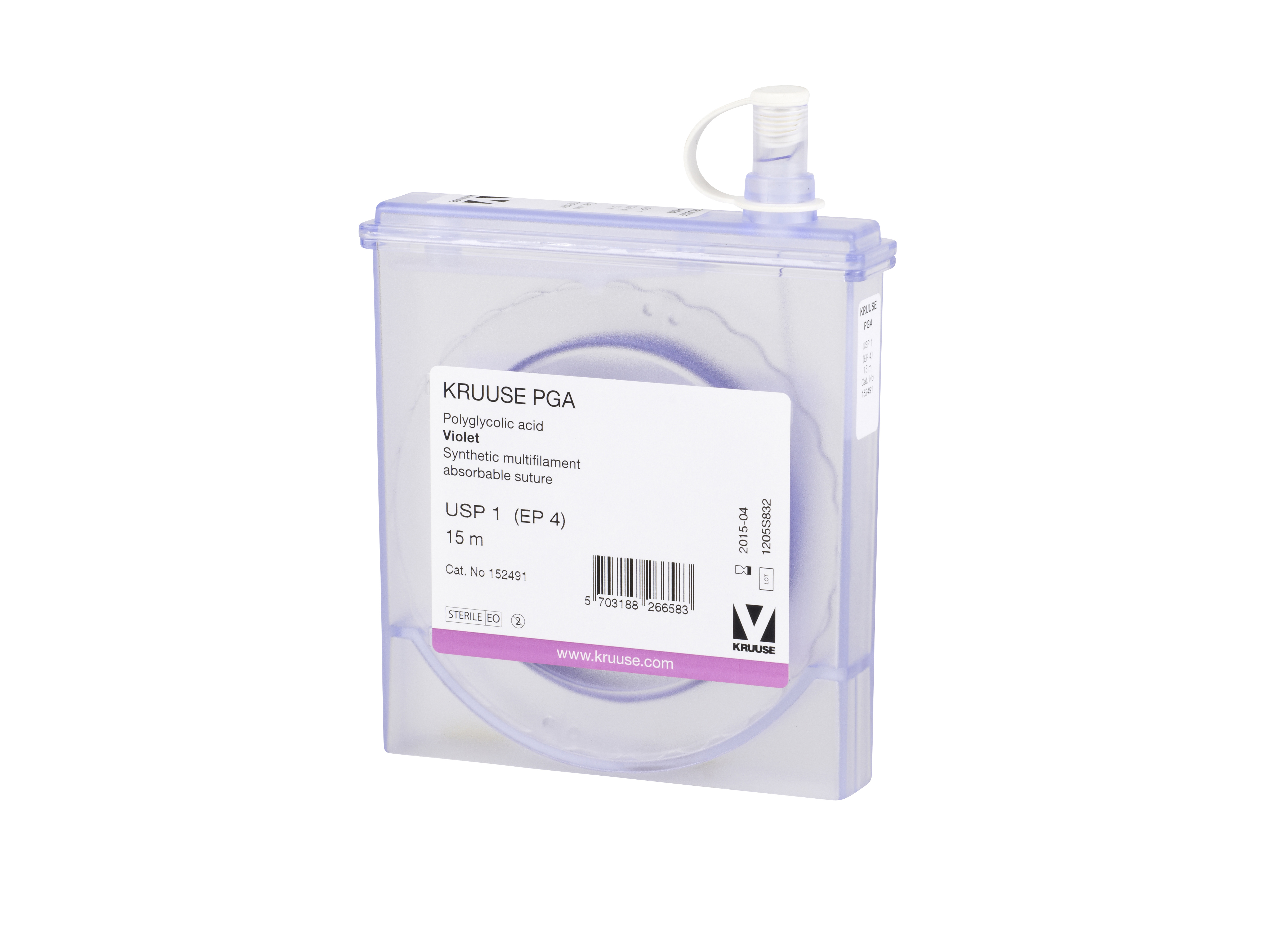 KRUUSE PGA Suture, USP 1, 15 m