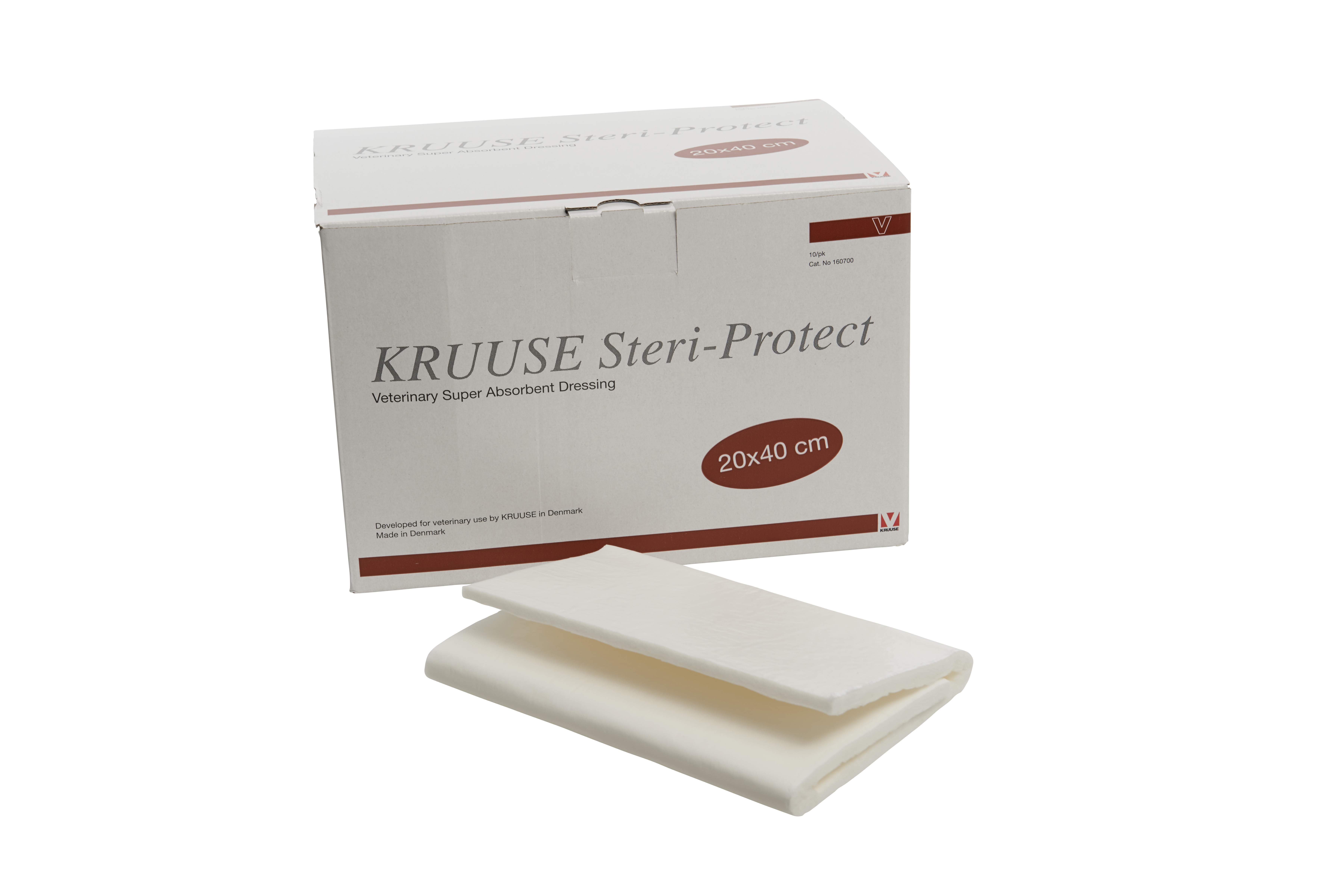 KRUUSE Steri-Protect, Vet. Poultice Dressing, display box, 10/pk