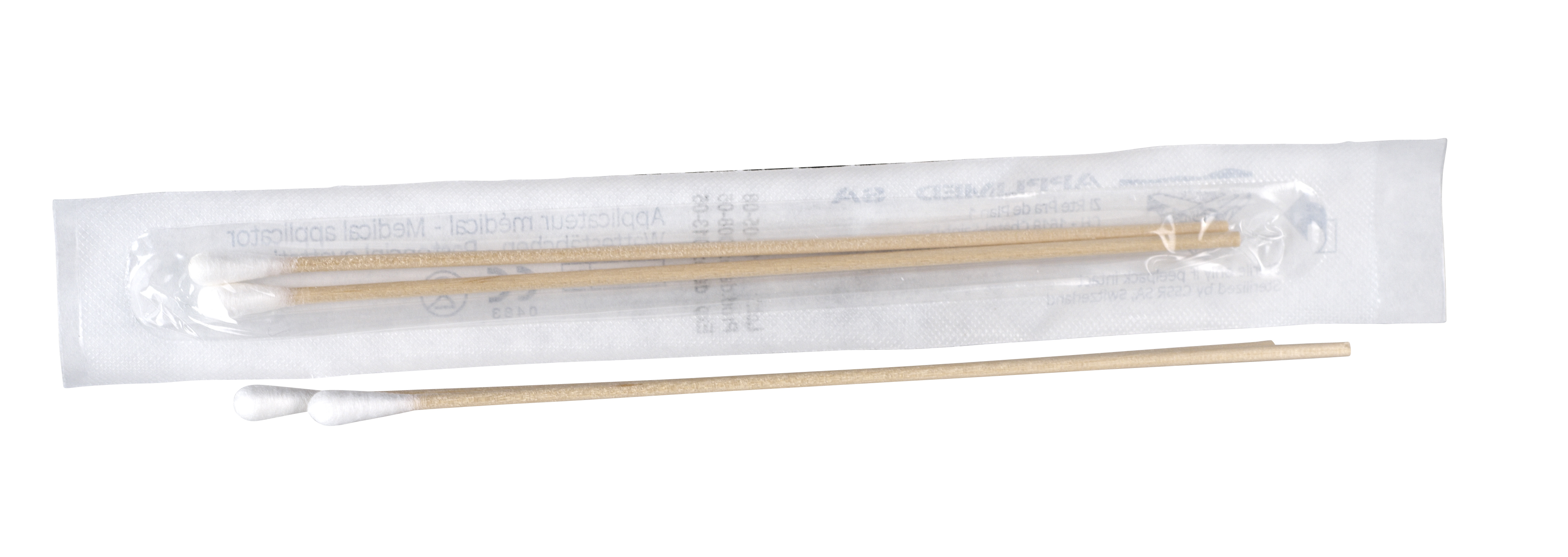 Swab Sticks, 15 cm, sterile, 100 x 2/pk