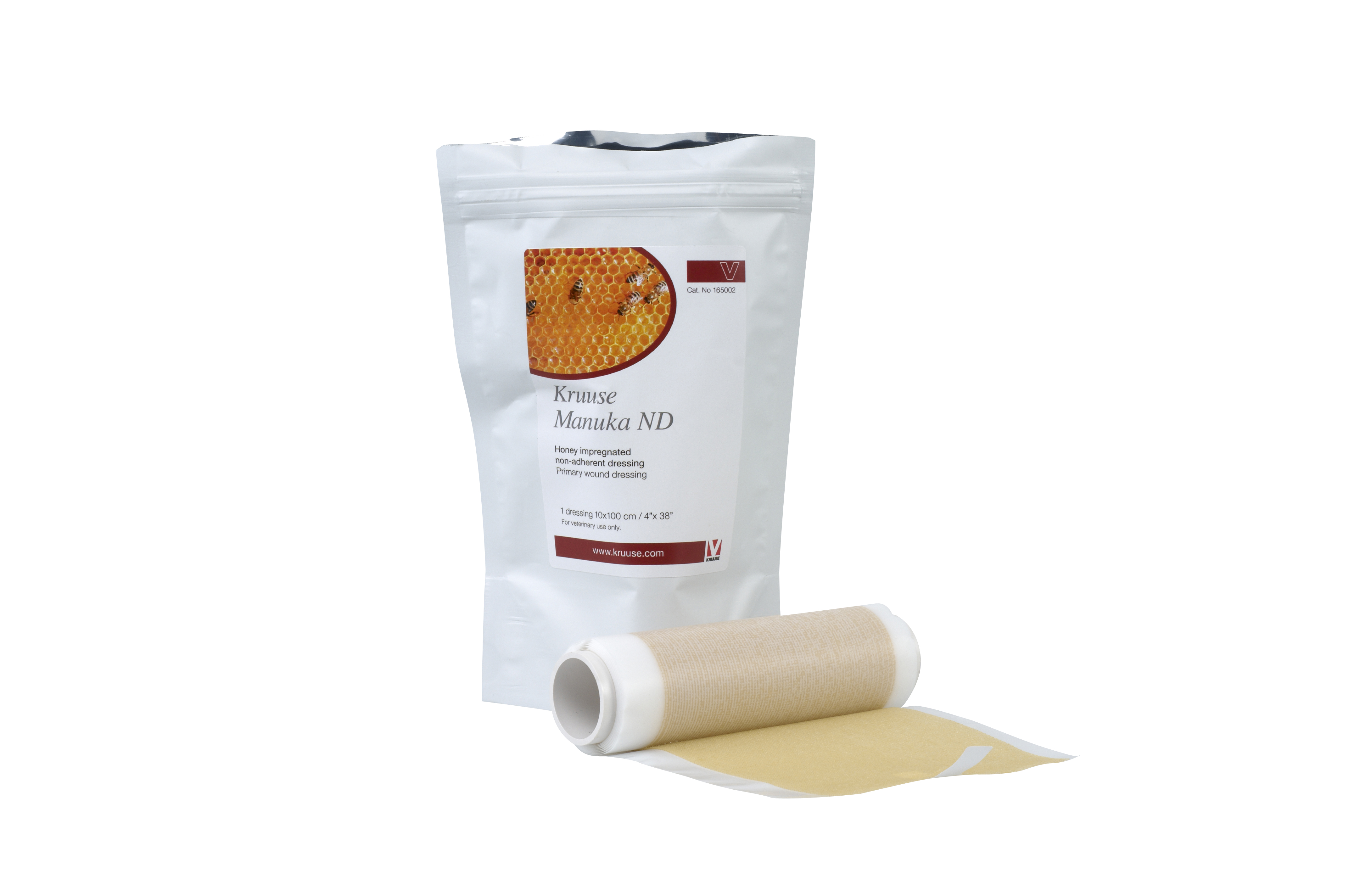 KRUUSE Manuka ND, Non-Adherent Dressing, sterile, 10 x 100 cm, 1 roll