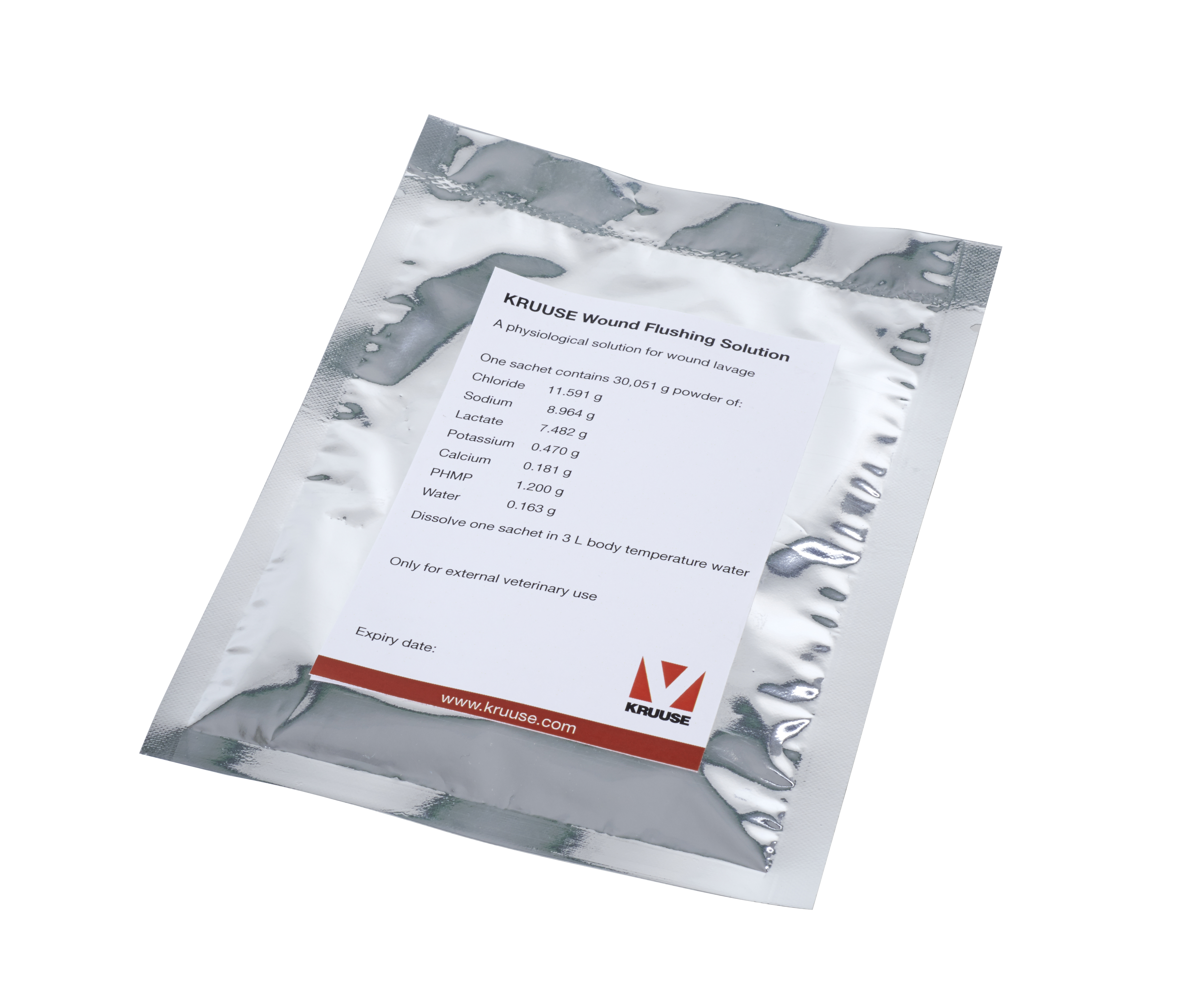 KRUUSE Wound Flushing Solution, 10 sachets
