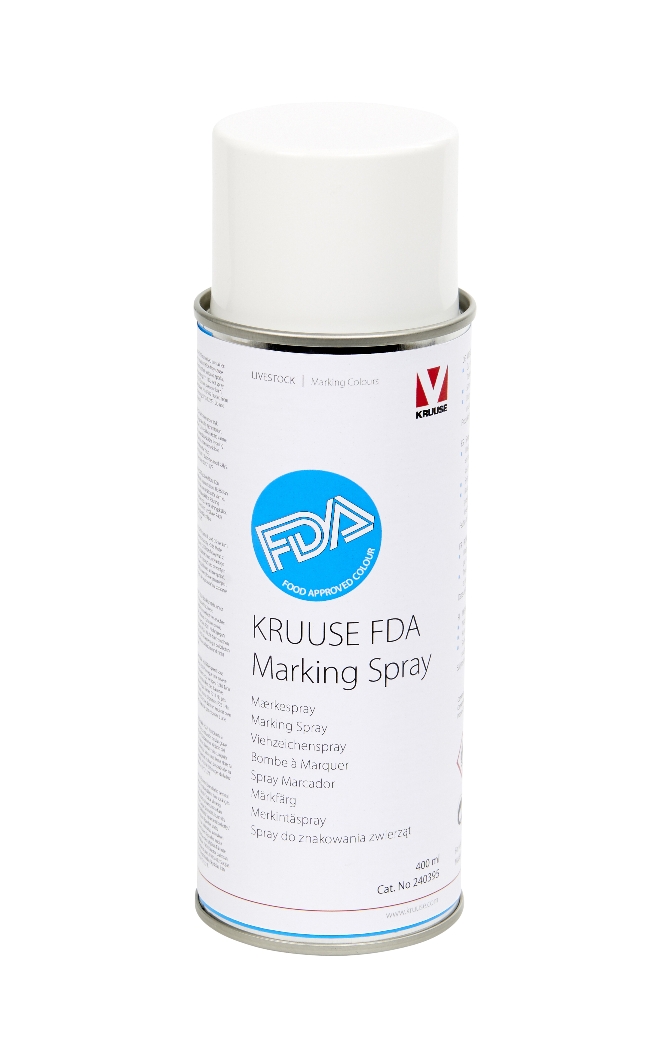 KRUUSE FDA Marking Spray, blue, 400 ml, 12/pk