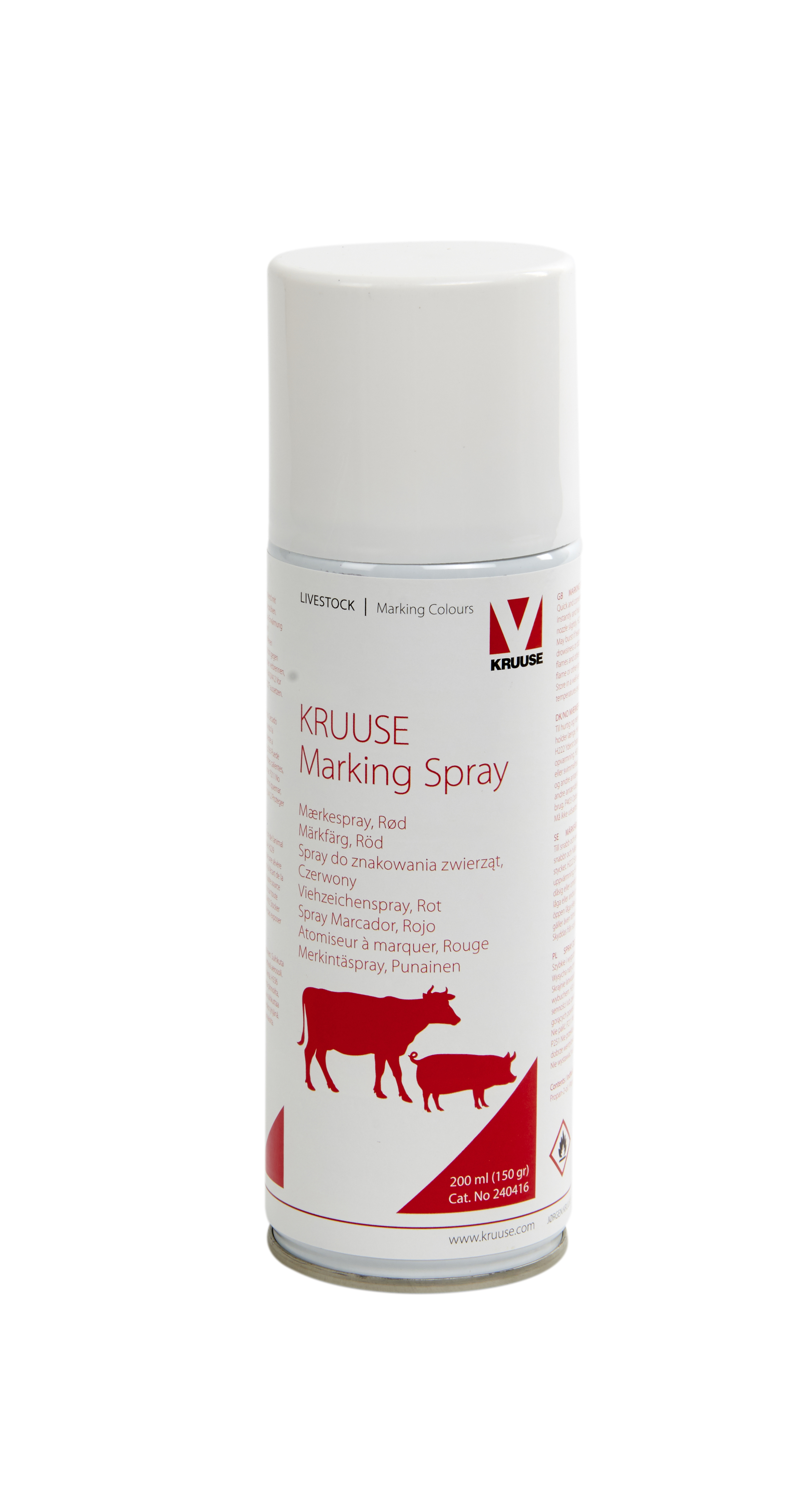 KRUUSE Marking Spray, red, 200 ml, 12/pk