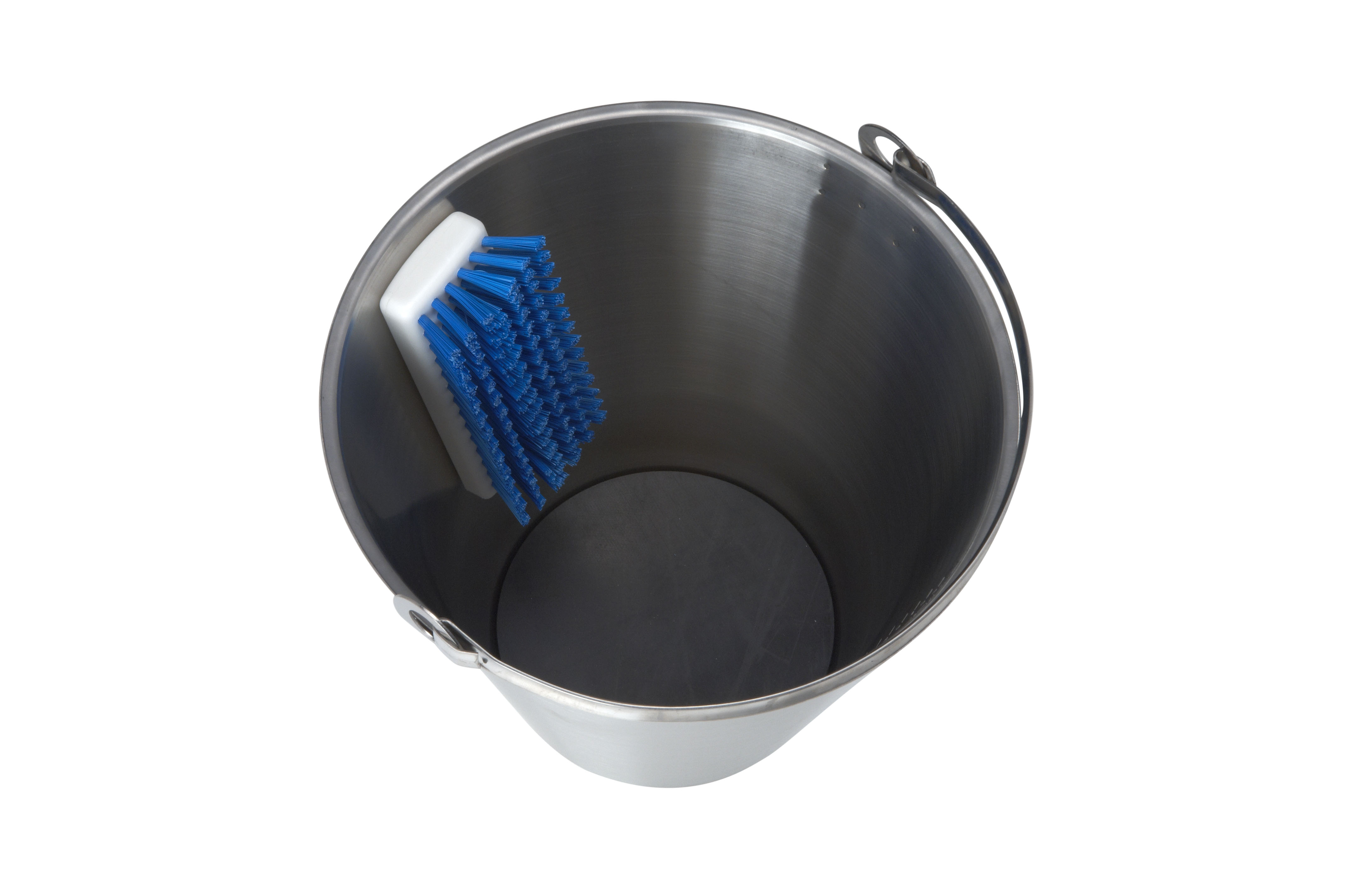 EQUIVET Stainless Steel Bucket With Brush