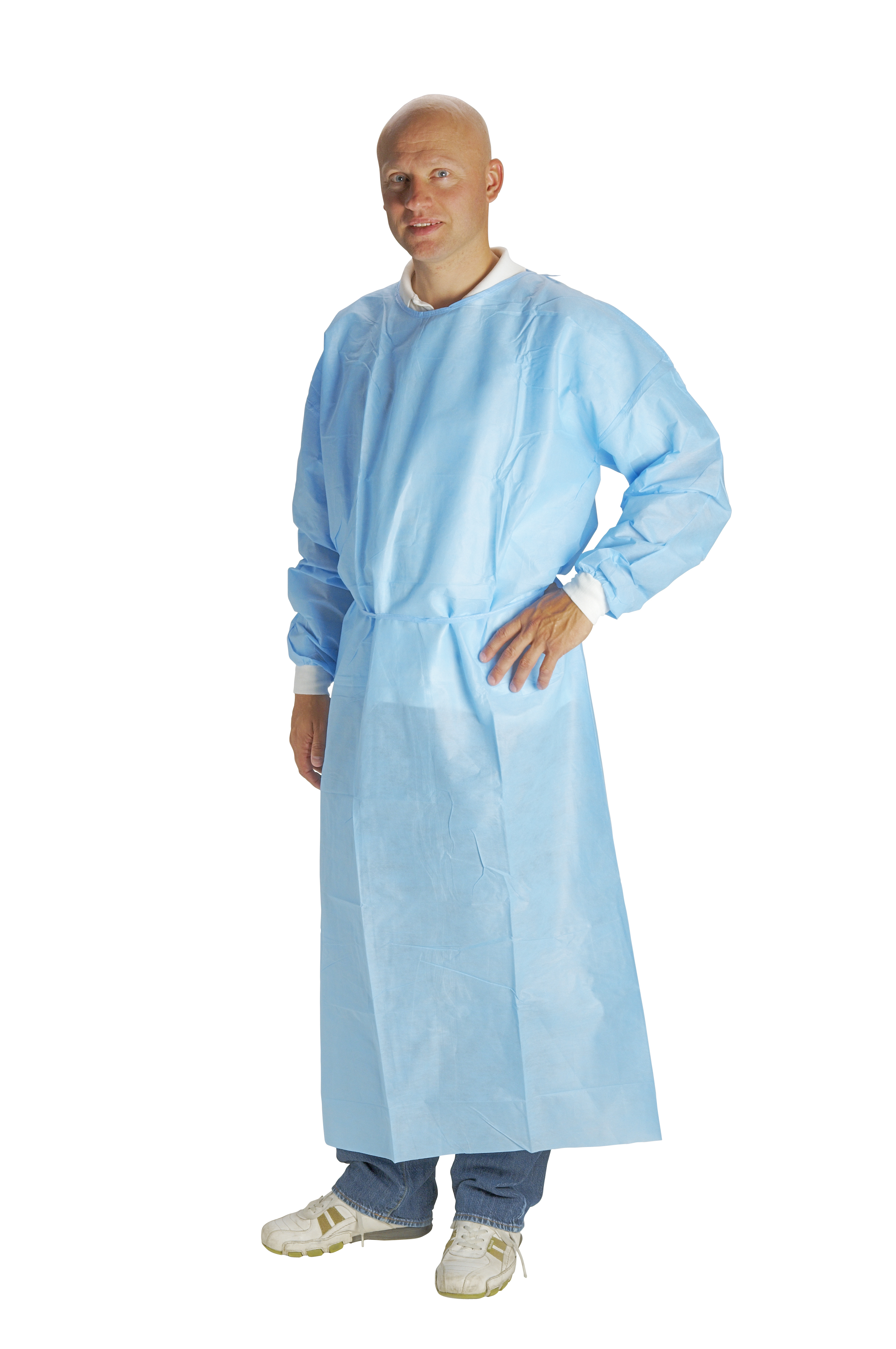 KRUTEX Basic Surgical Gown, L=110 cm, sterile, S, 50/pk
