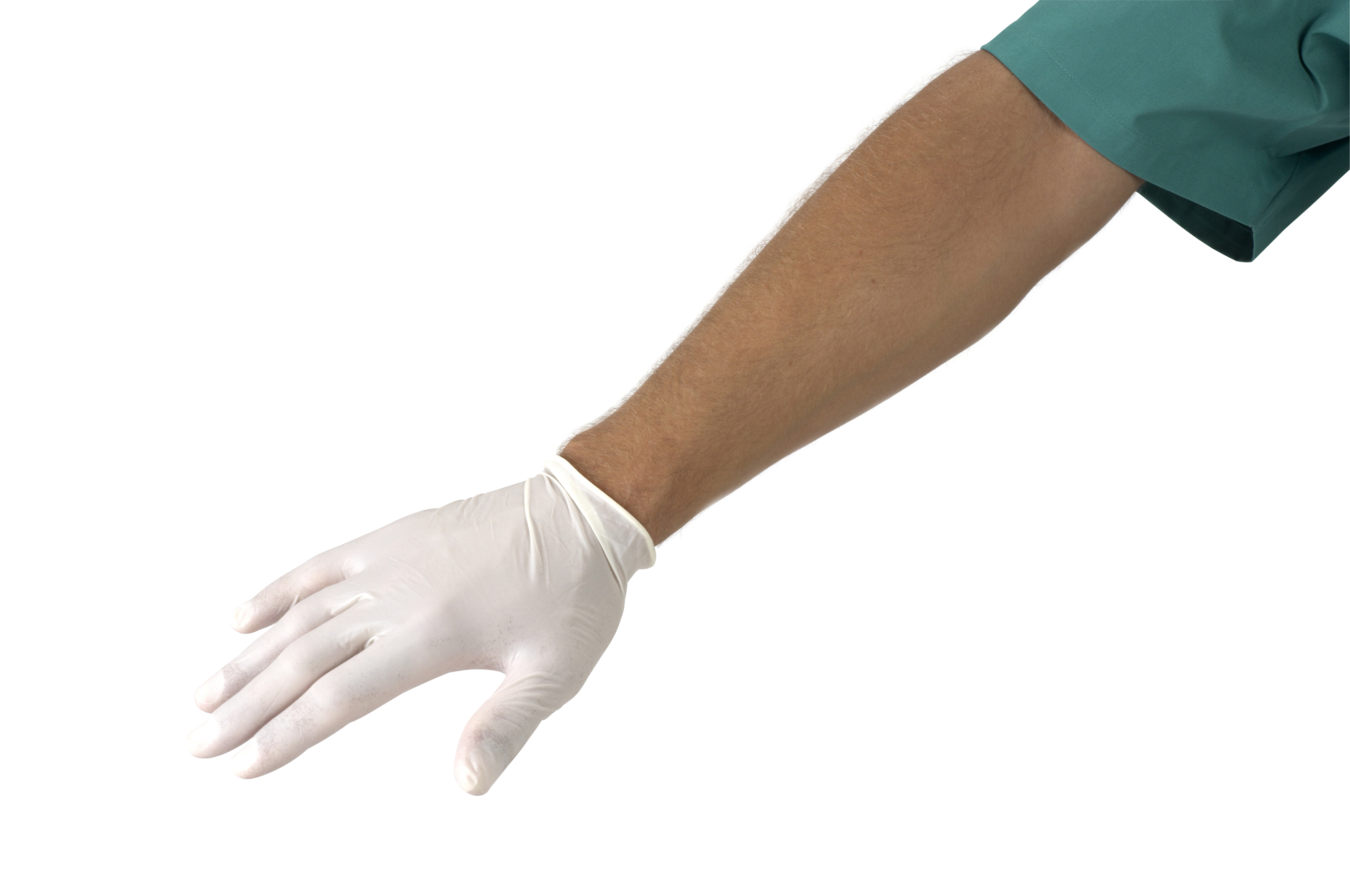 KRUTEX Examination Gloves, latex, powder free, S, 100/pk