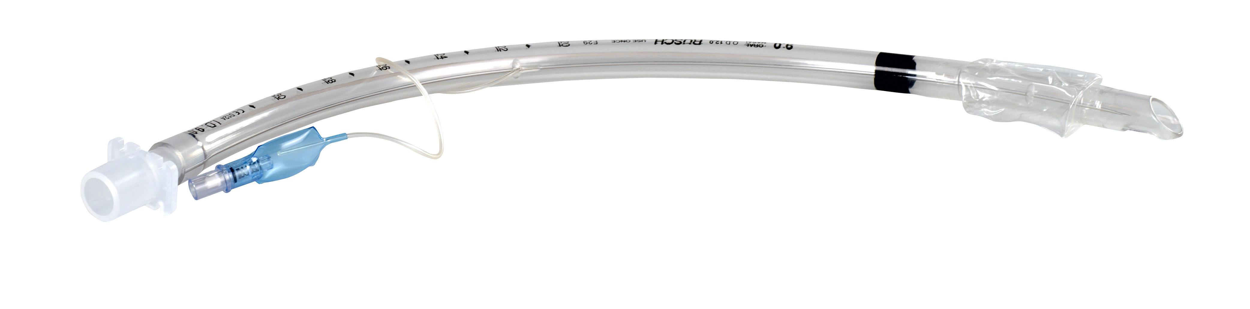 Rüsch Endotracheal Catheter, w/connector, disposable, ID 7.5 mm, OD 10.0 mm, 30 Fr x 33 cm (13''), 10/pk