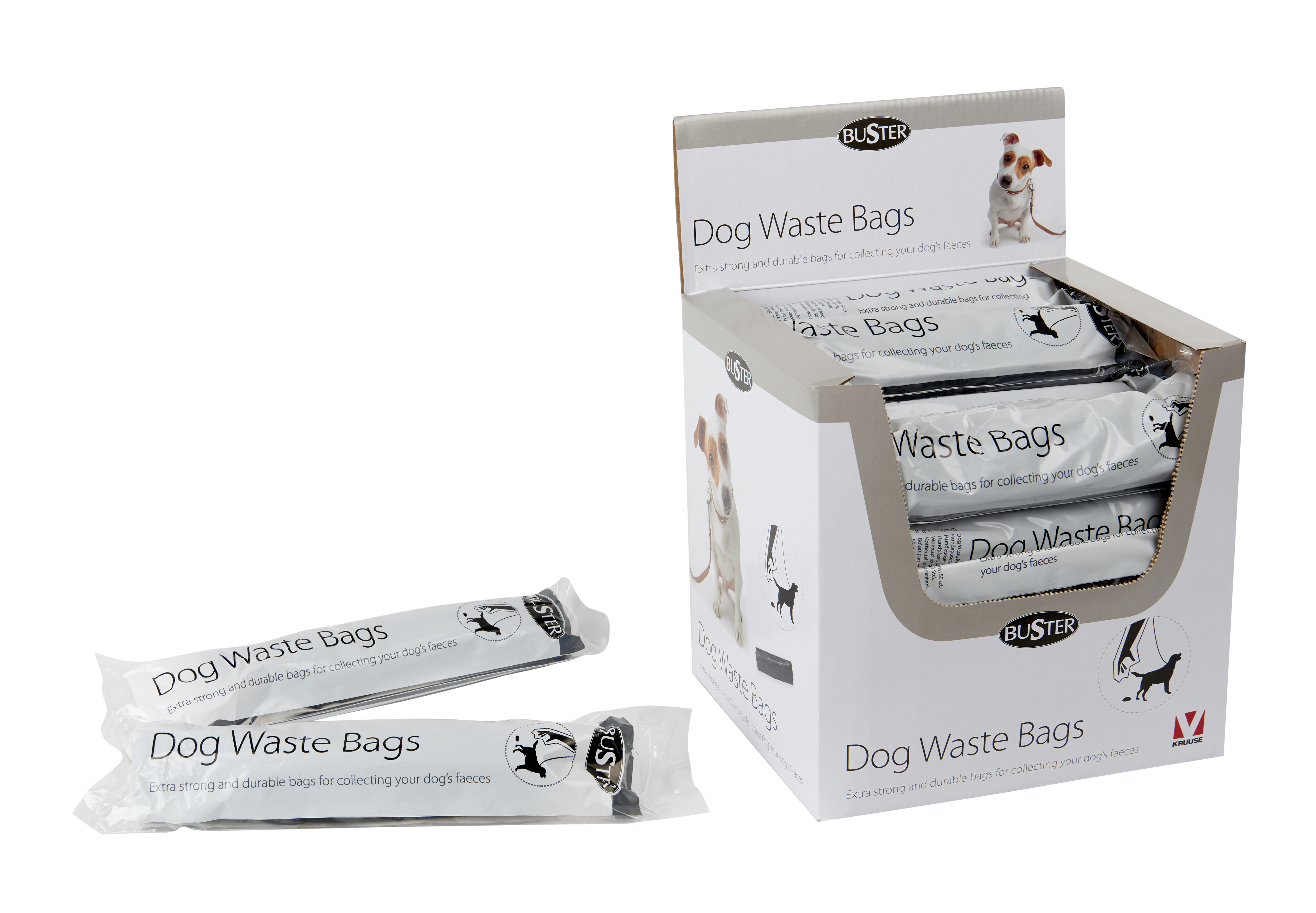 BUSTER dog bags black, 30 rolls by 50 units