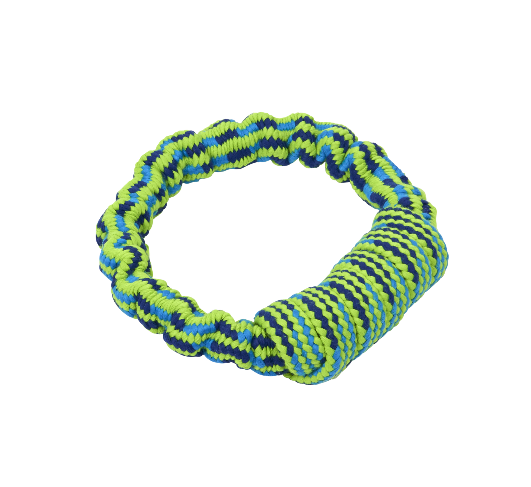 BUSTER Colour Bungee Rope Handle, blue/lime, 16 cm