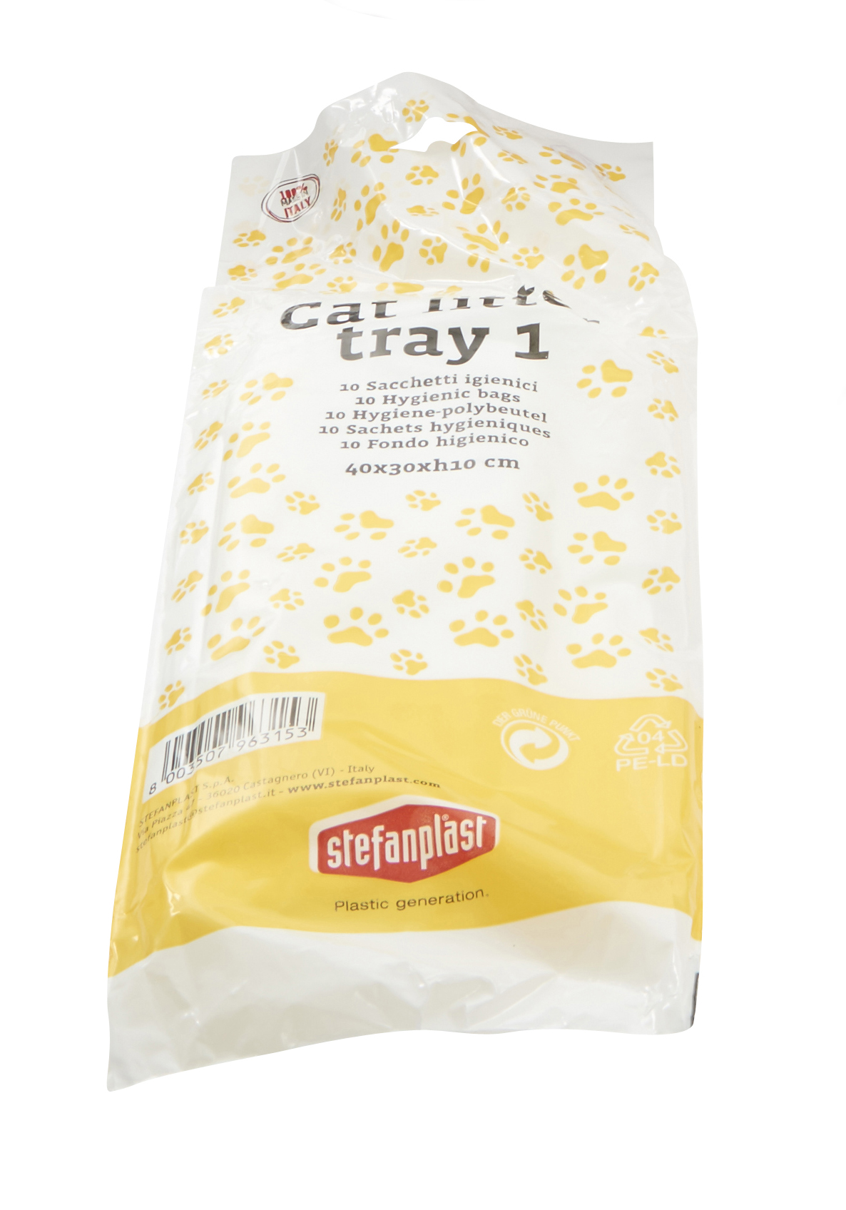 Stefanplast hygienic bags for Sprint 10 cat tray, 10/pk