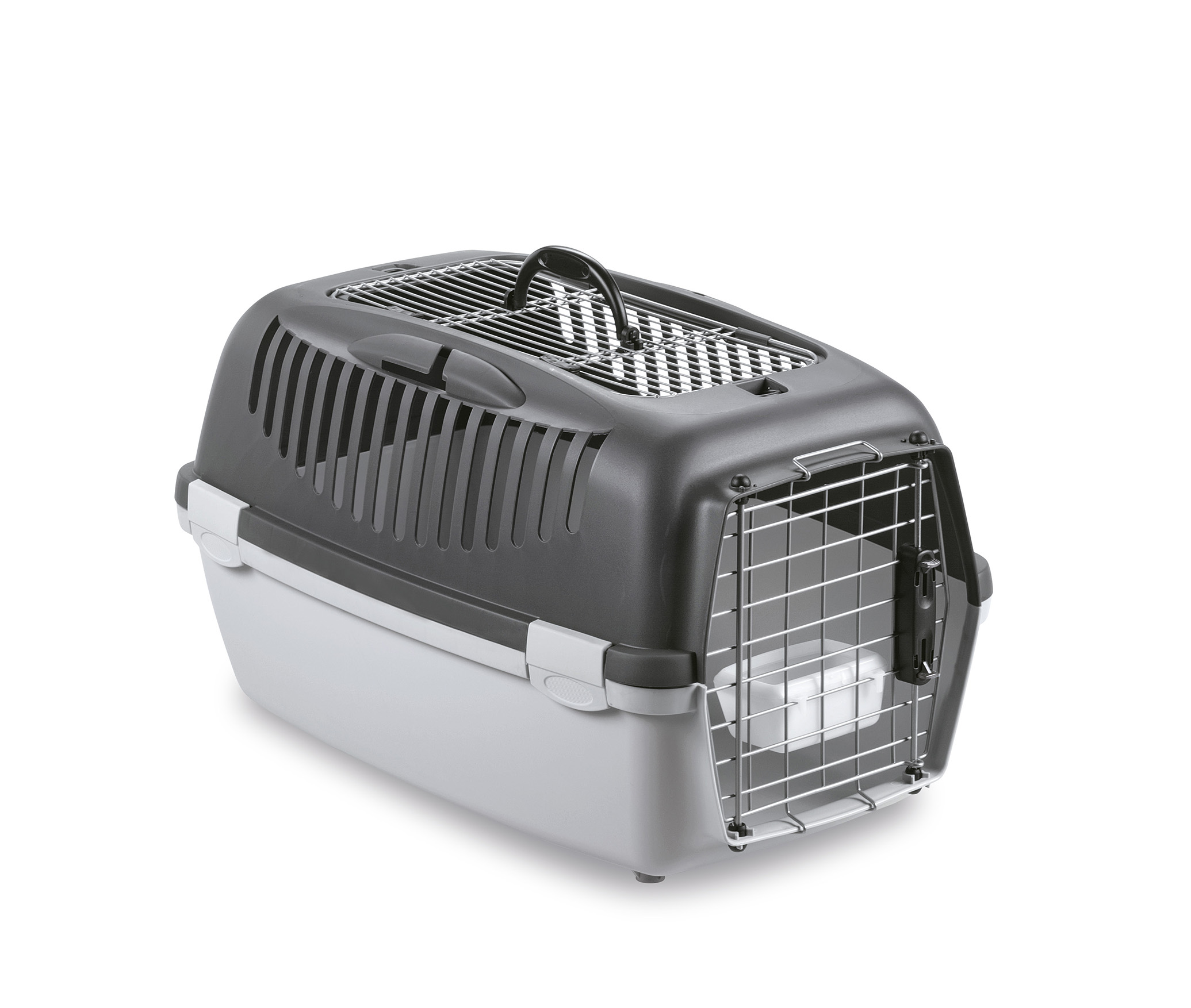 Stefanplast Gulliver 3 DELUX Top Free transport cage, grey/grey, 61x40x38 cm