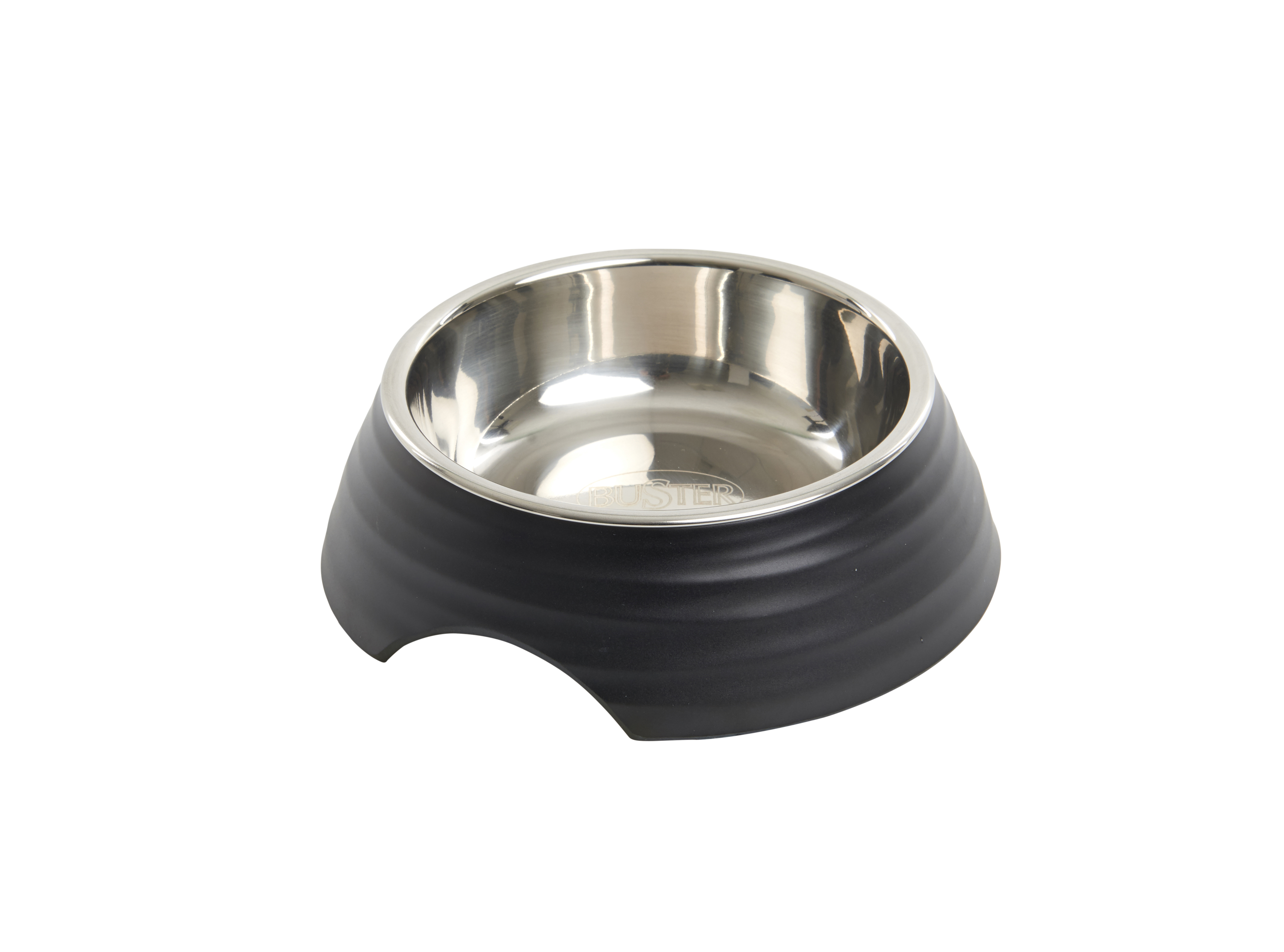 BUSTER Frosted Ripple Bowl, Matte Black, S