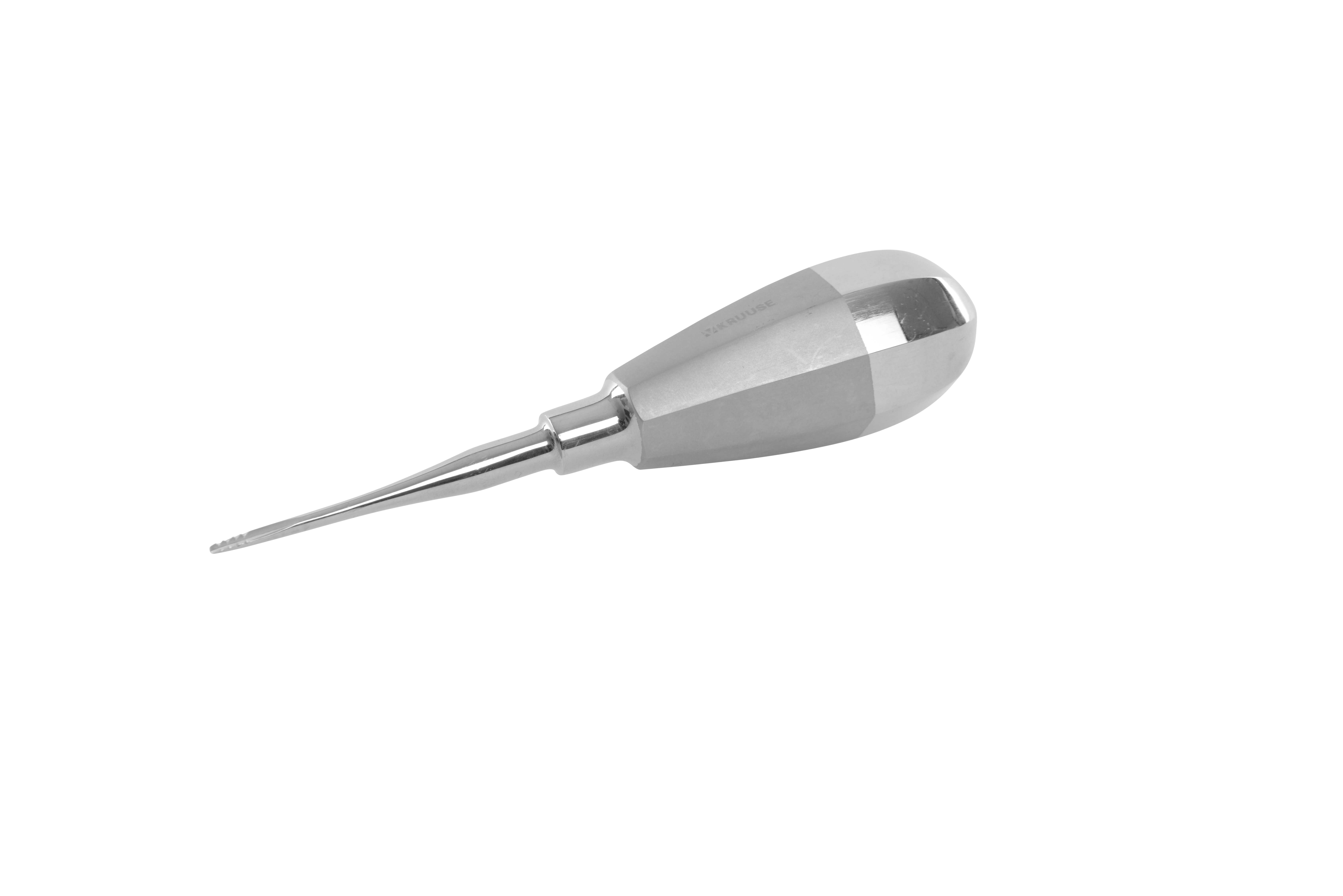 KRUUSE serrated luxator, 1 mm, stubby handle