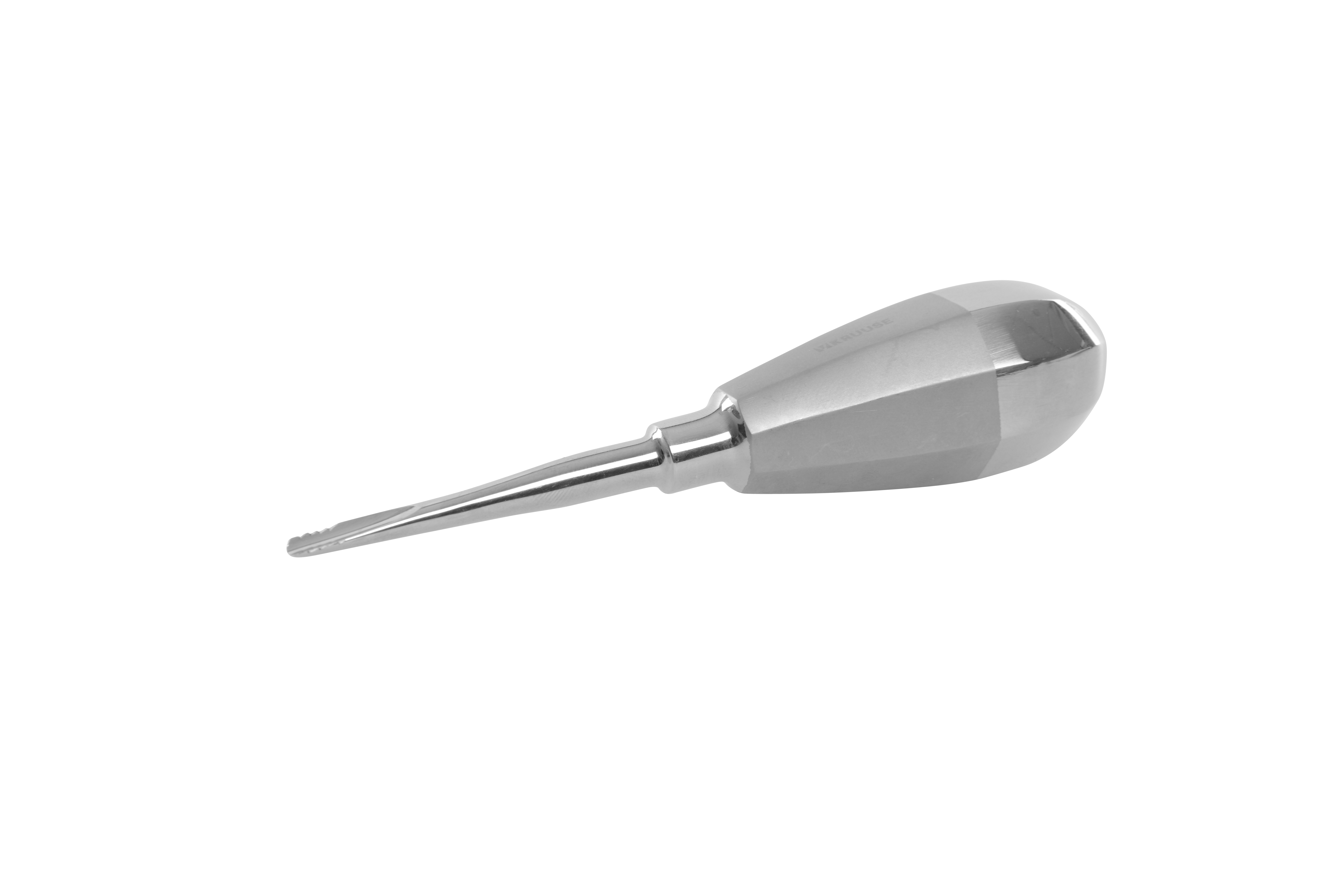 KRUUSE serrated luxator, 5 mm, stubby handle