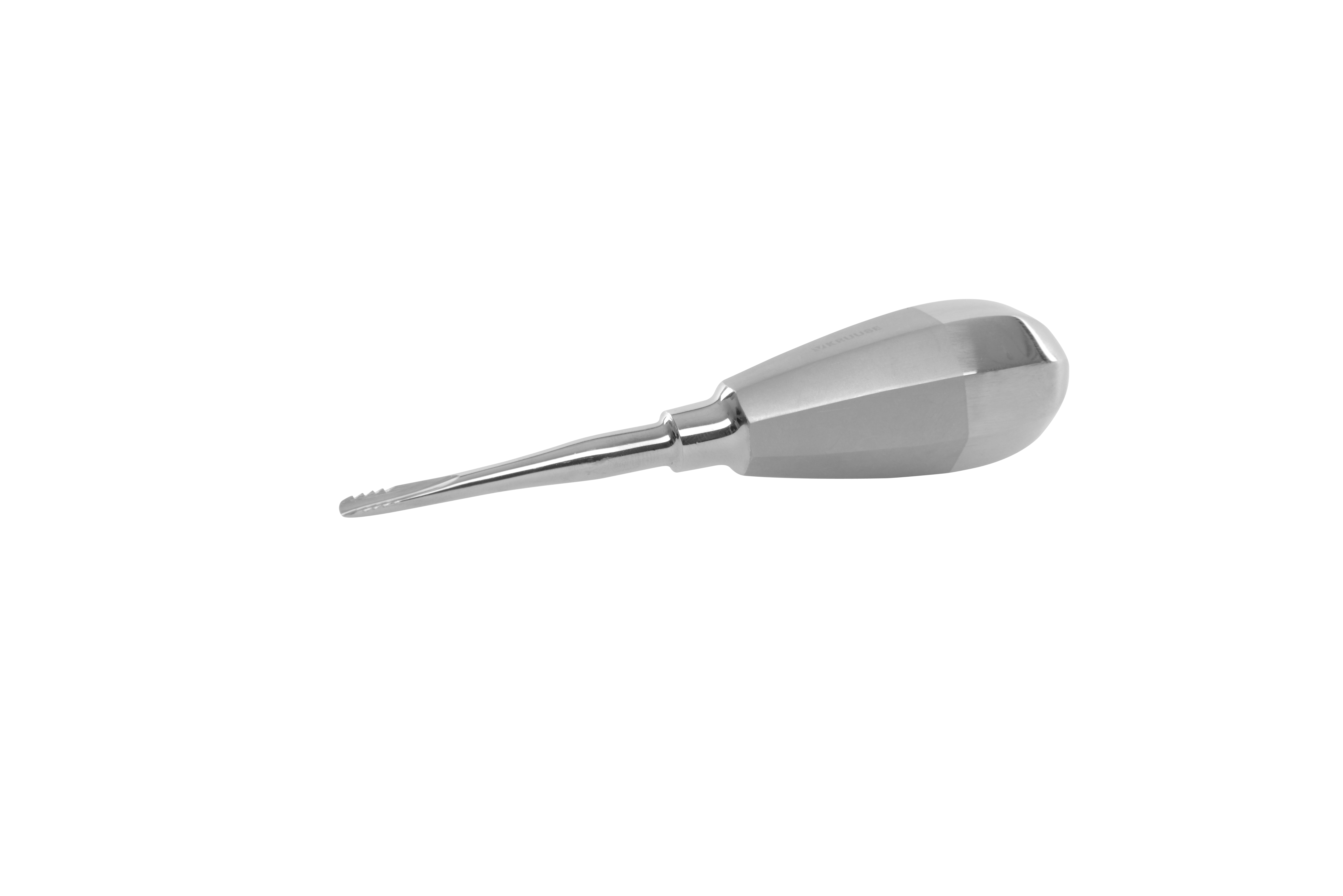 KRUUSE serrated luxator, 6 mm, stubby handle