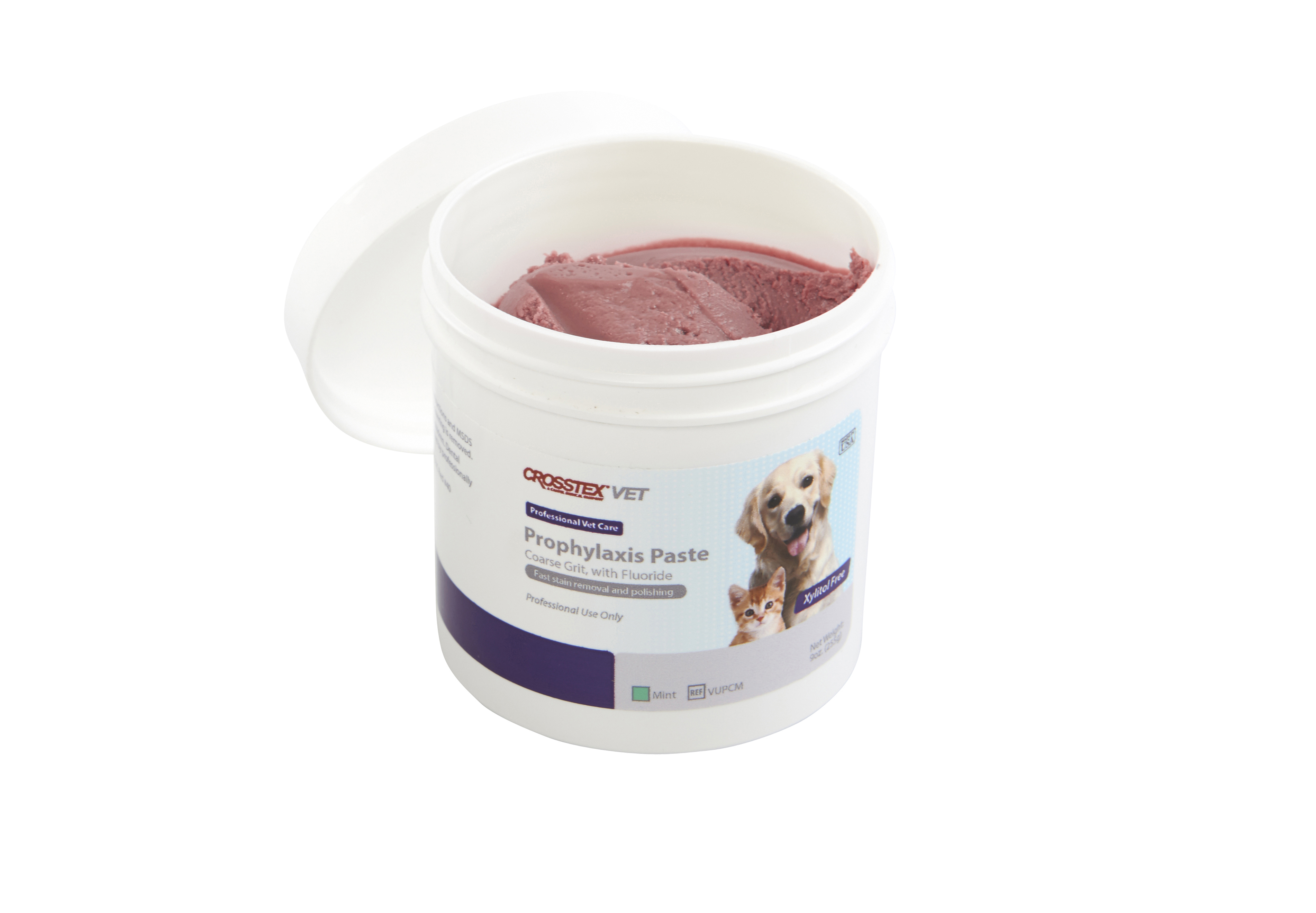 Polishing past, coarse, red, mint, 255 g