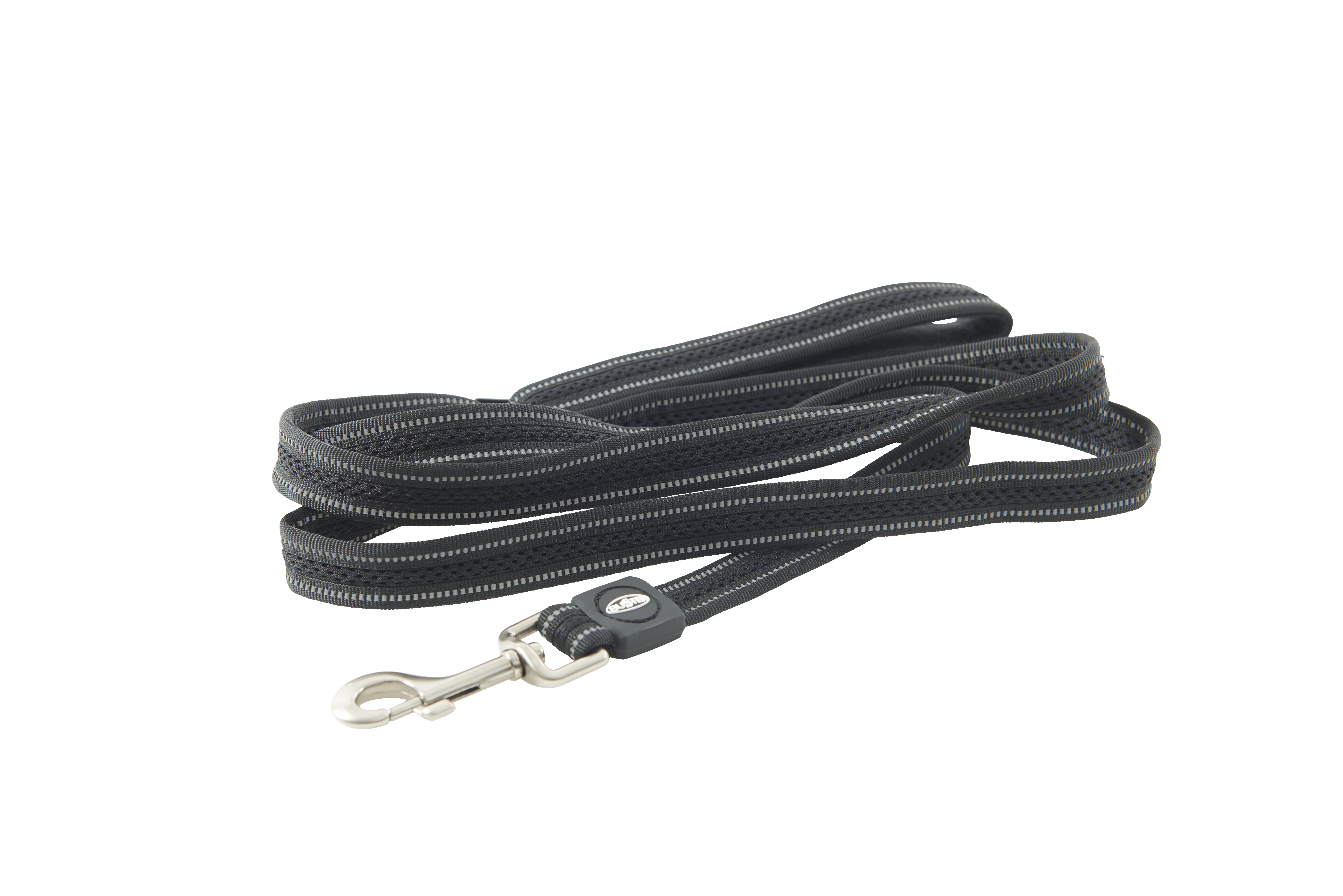 BUSTER Reflective Mesh 180 cm Lead, Black/Black, S/M, 20mm