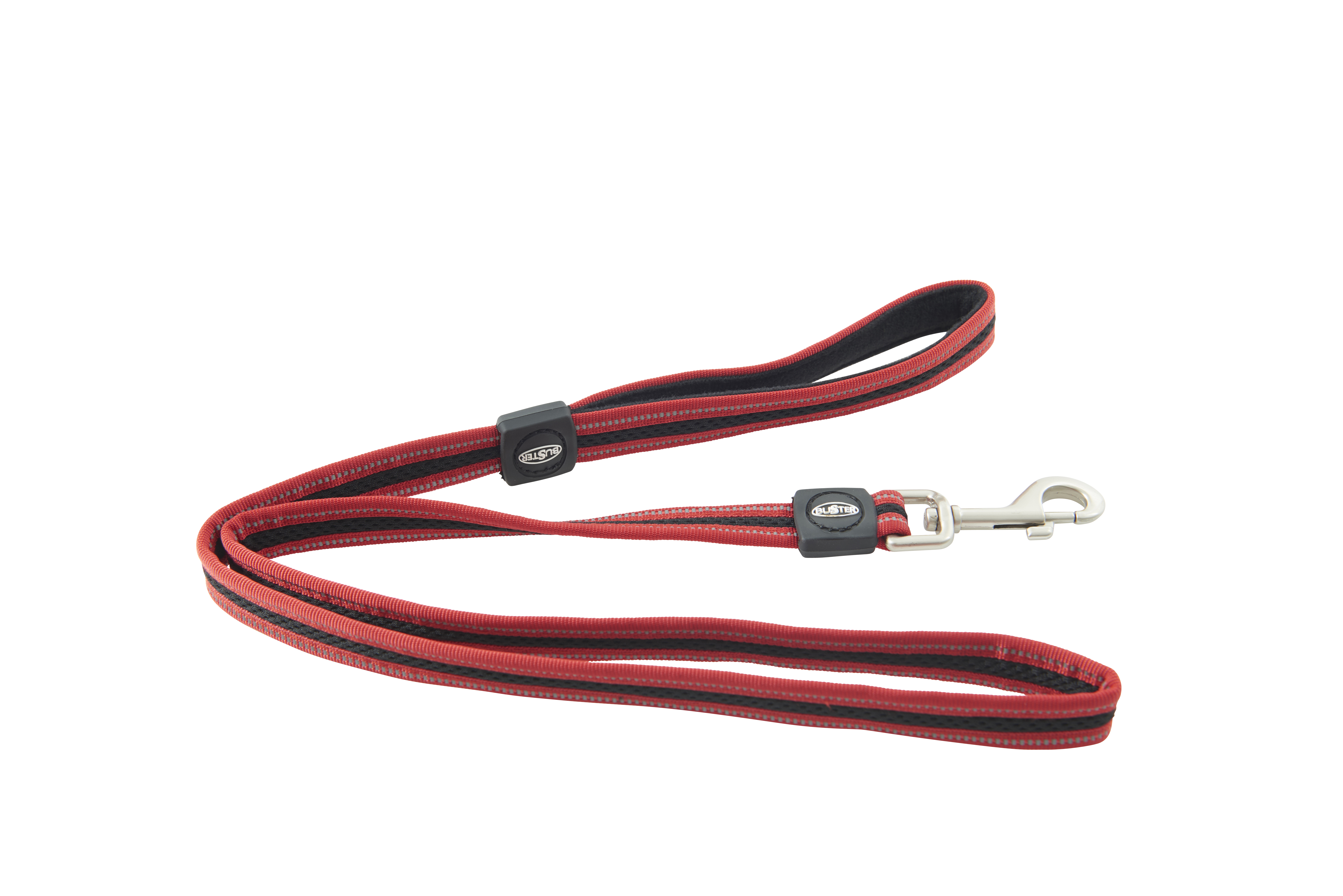 BUSTER Reflective Mesh 140 cm Lead, Red/Red, S/M, 20mm