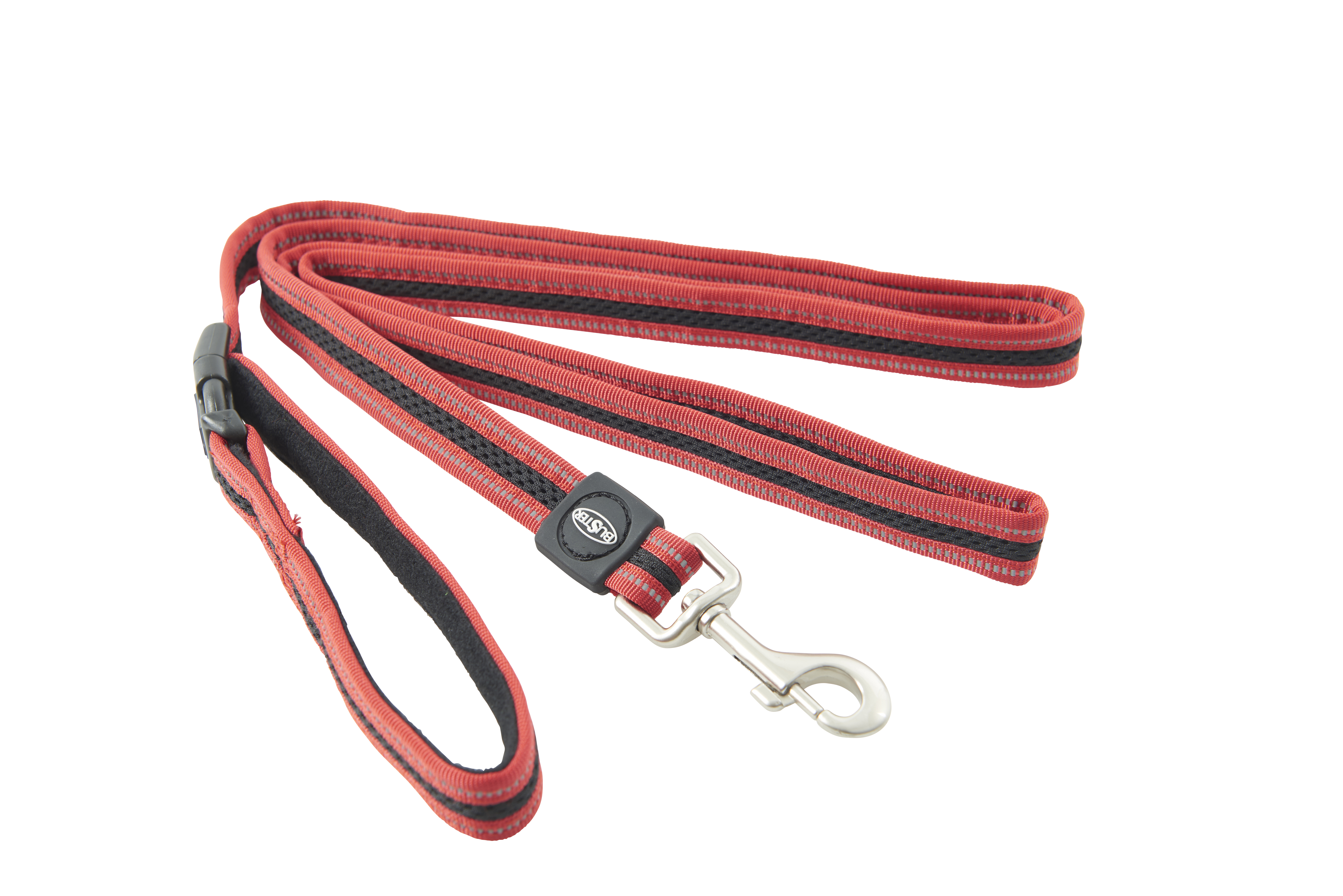 BUSTER Reflective Mesh 180 cm Lead, Red/Red, S/M, 20mm