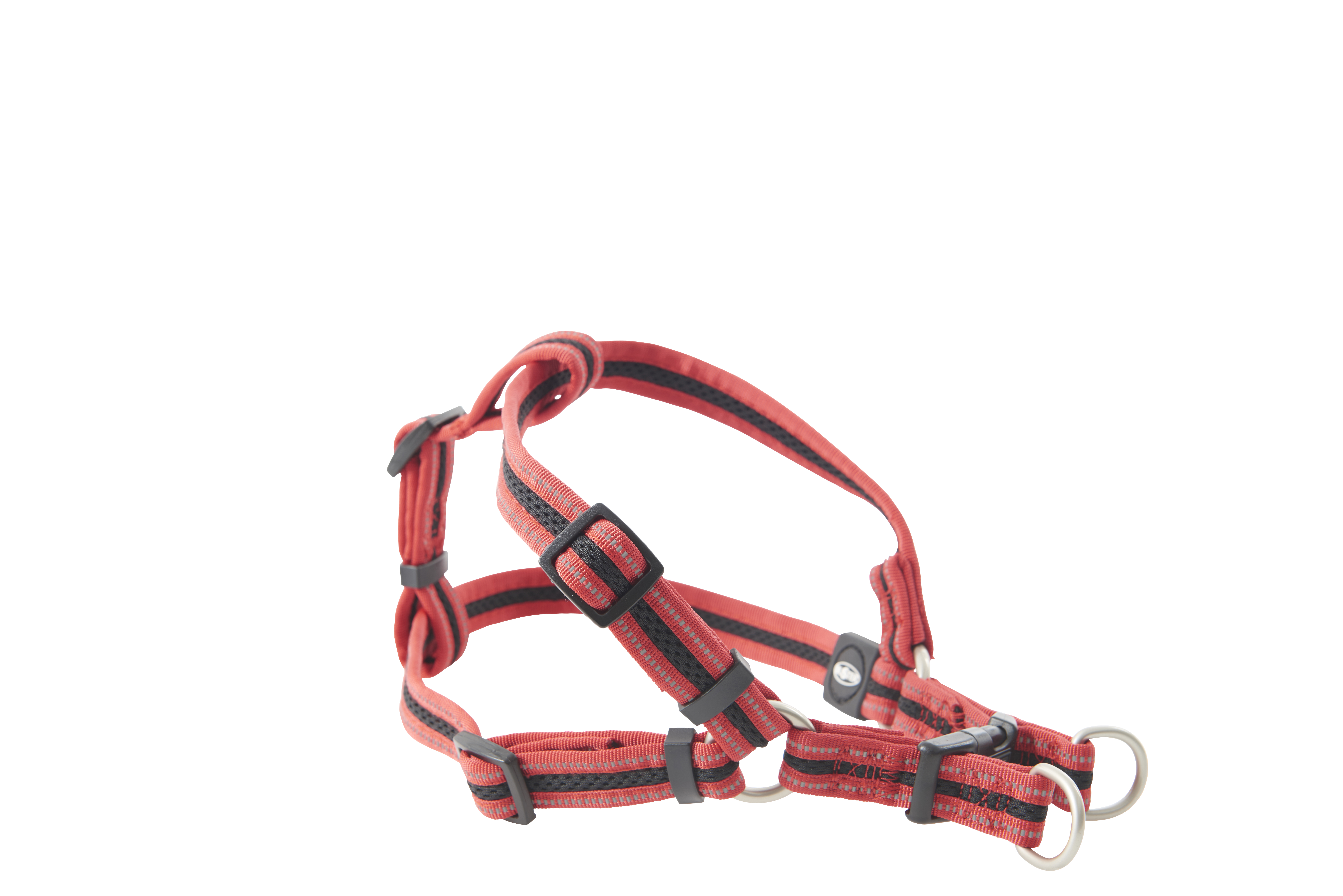 BUSTER Reflective Mesh Step-in Harness, Red/Red, S, 20mm