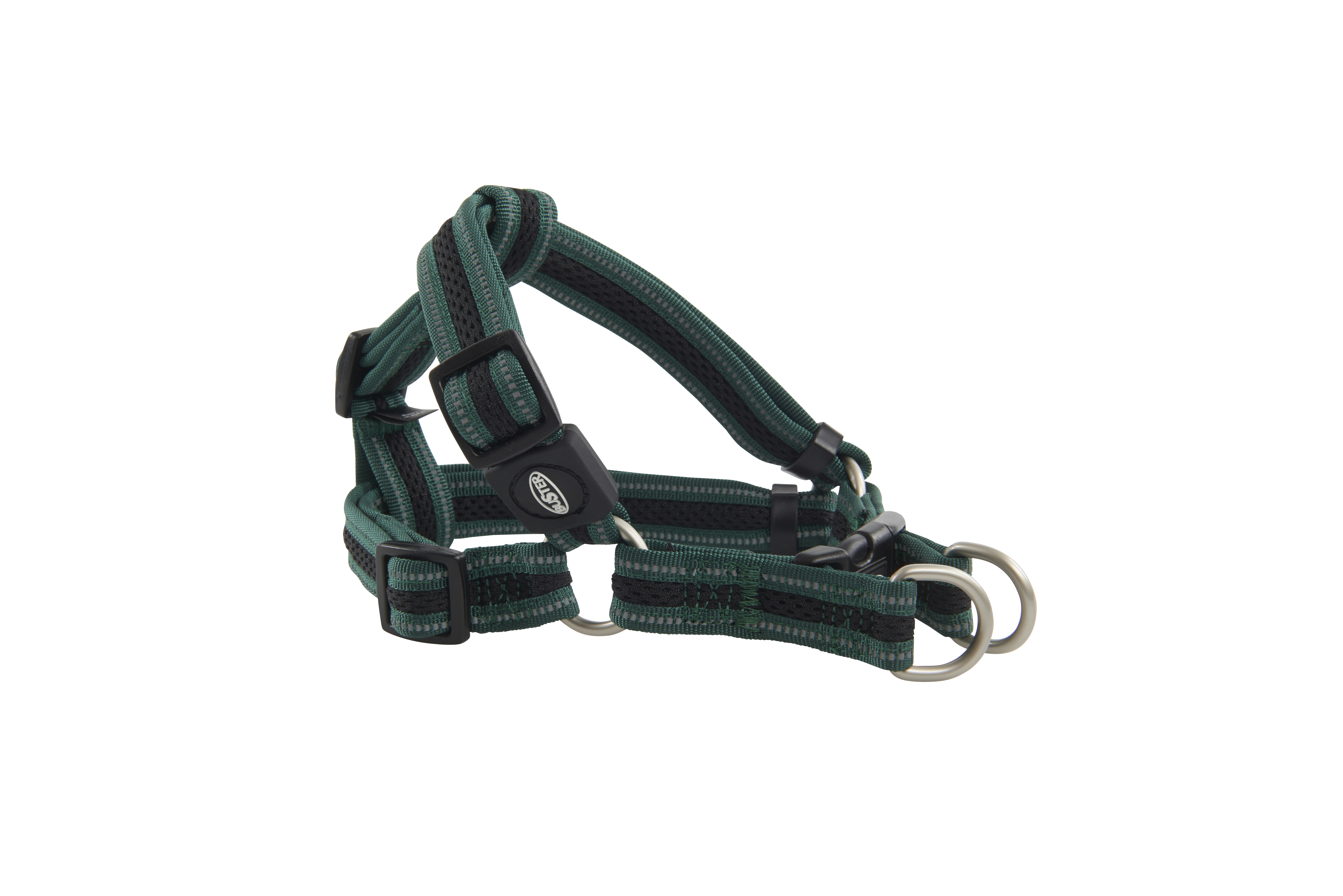 BUSTER Reflective Mesh Step-in Harness, Green/Green, S, 20mm