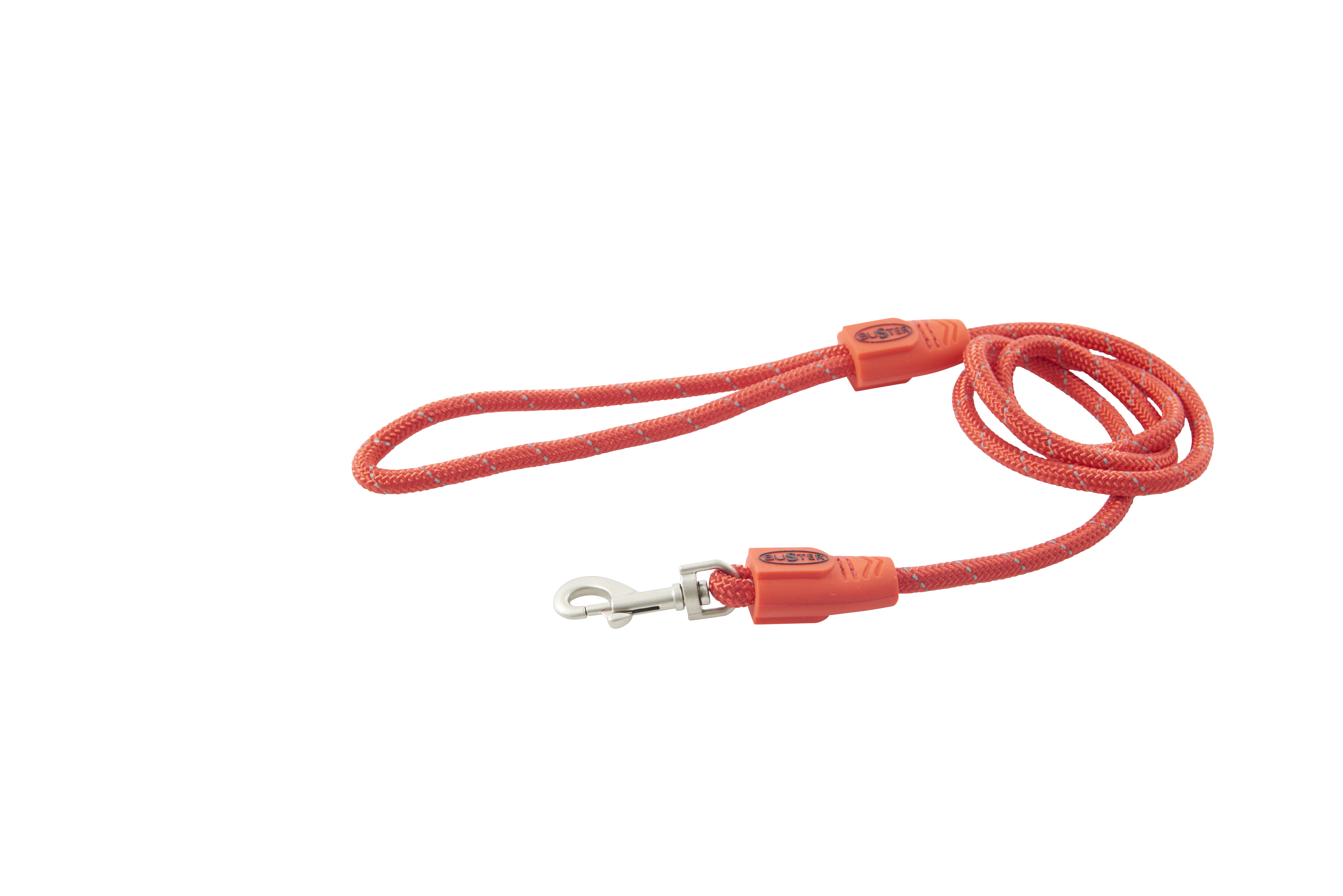 BUSTER Reflective Rope 180 cm Lead, Red, 8mm