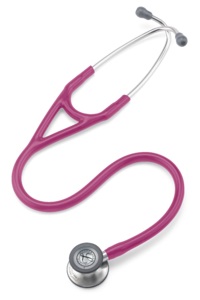 Littmann Cardiology IV™ Stethoscope, Standard-Finish Chestpiece, Raspberry Tube, 27 inch (6158)