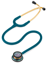Littmann Classic III Stethoscope, Caribbean Blue w/ Rainbow Chestpiece (5807)