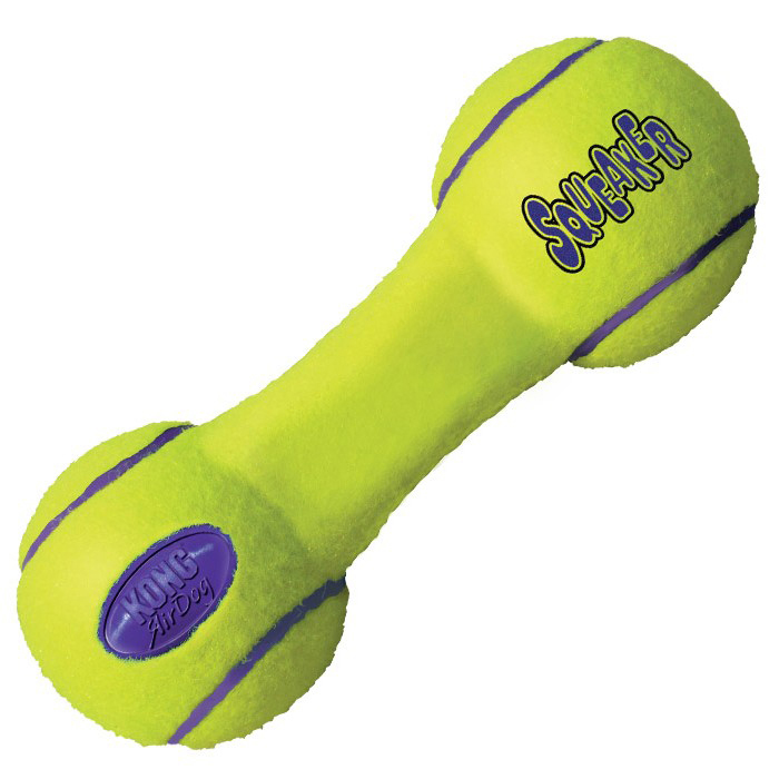 KONG AirDog Squeaker Dumbbell tennisball, small, ASDB3
